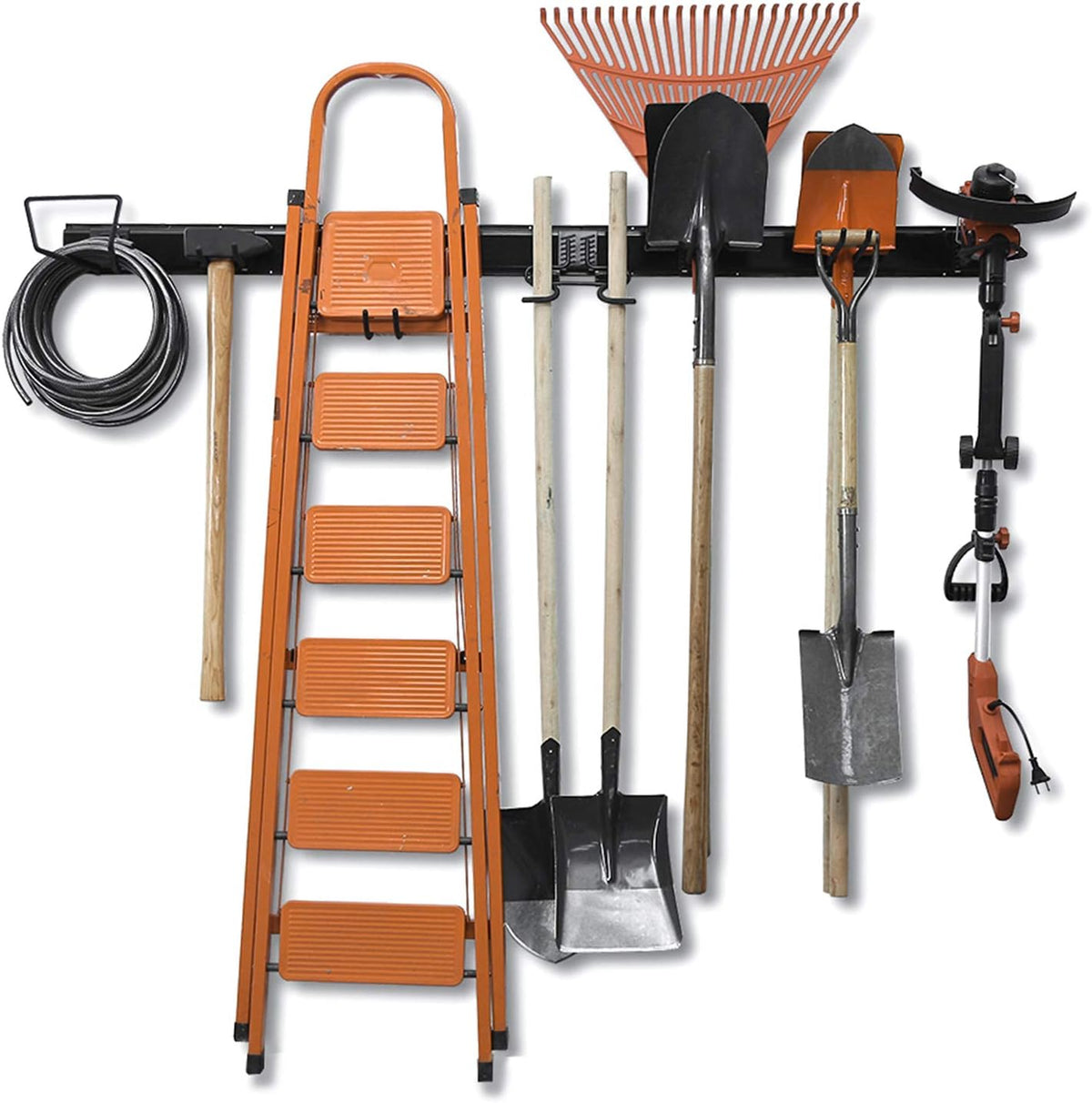 Wallmaster 15 PCS Tool Storage Rack, Garage Storage Wall Mount Organizer Garden Tool Heavy Duty