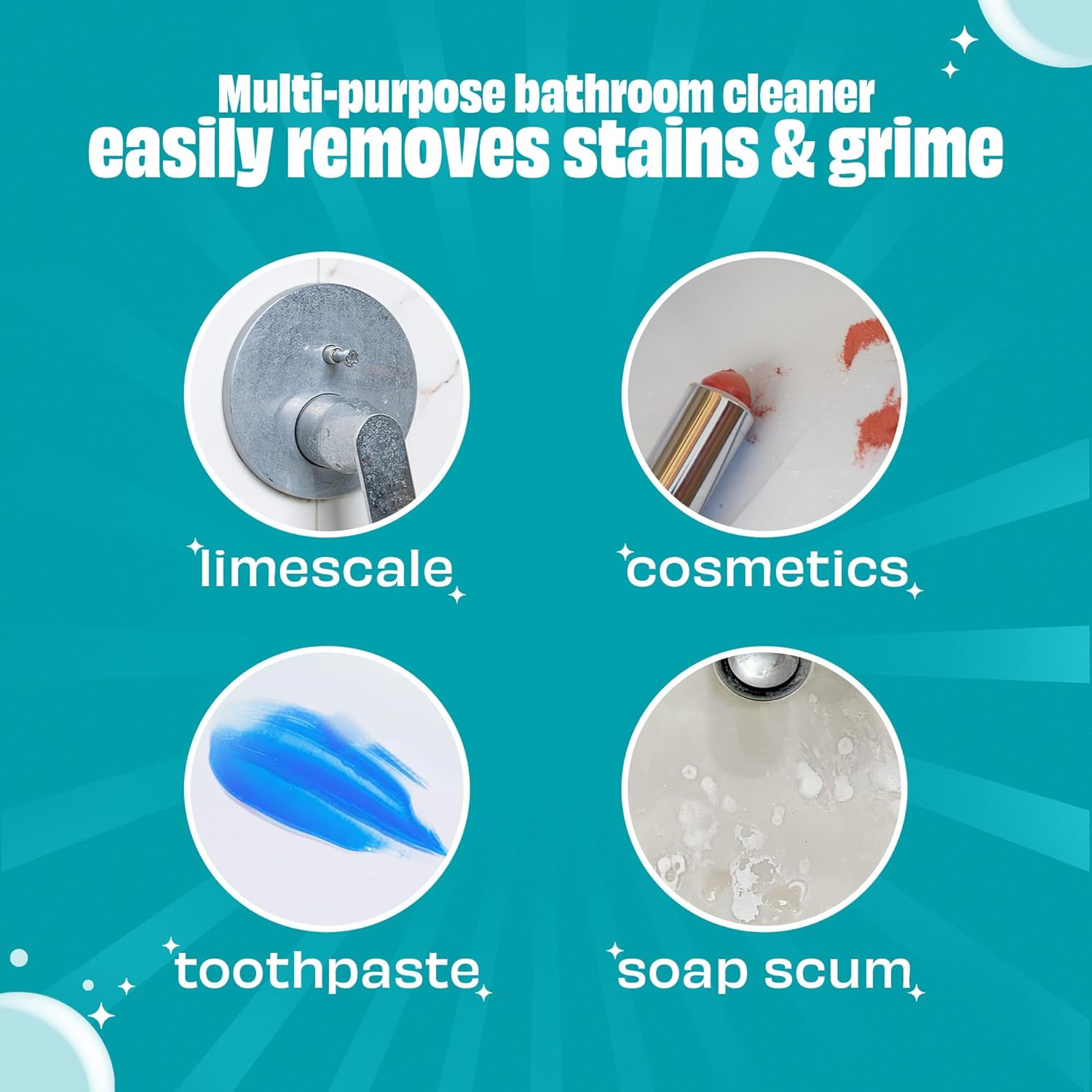 Scrubbing Bubbles Easy Clean Foaming Multipurpose Bathroom Cleaner Spray, Bottle Made from 100%