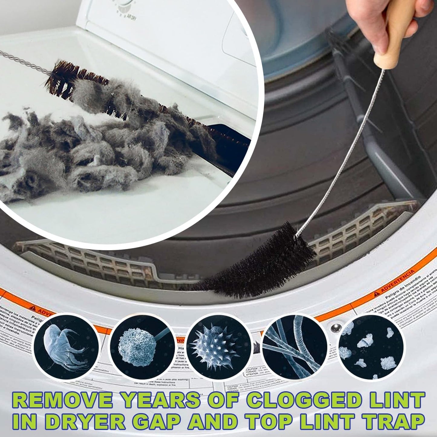 Sealegend Dryer Vent Cleaner Kit Dryer Lint Vacuum Attachment Lint Remover,Dryer Vent Vacuum Hose
