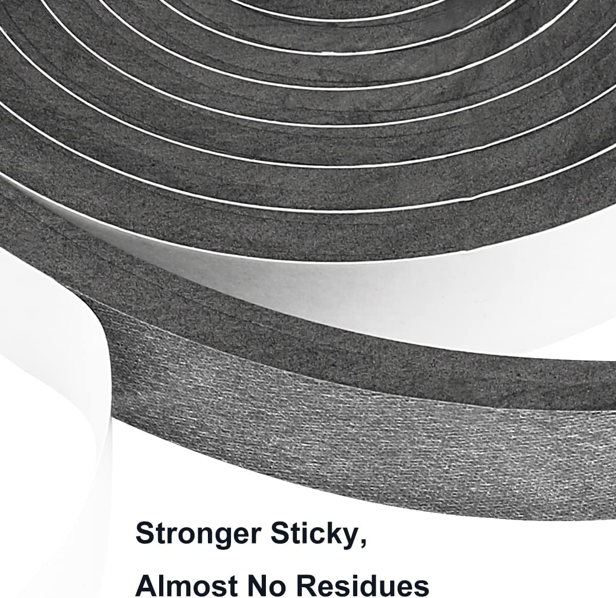 2 Rolls Weather Stripping Door Seal, 1''W x 3/8'' T Foam Tape Single Sided, Adhesive Closed Cell
