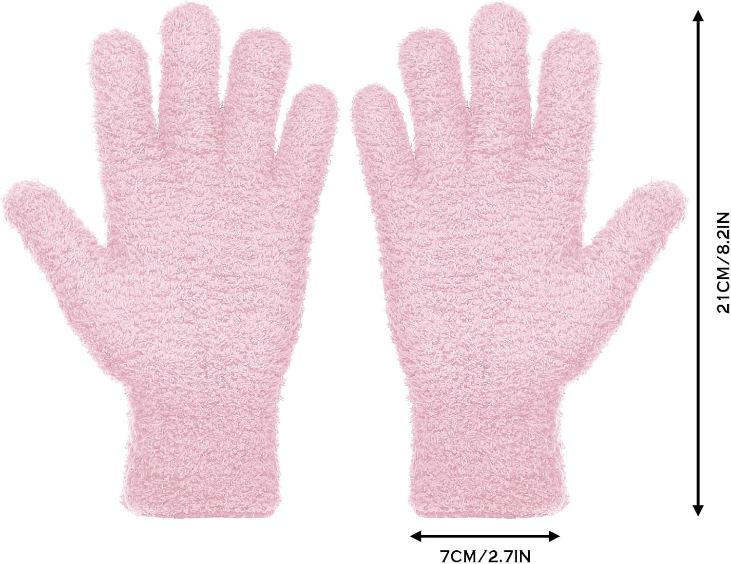Patelai 2 Pairs Microfiber Gloves for plants Dusting Cleaning Glove Mittens House Cars Blinds