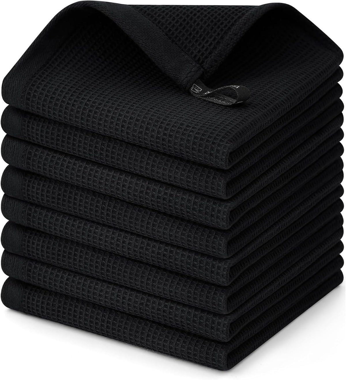 Homaxy 100% Cotton Waffle Weave Dish Cloths - 8 Pack Soft and Absorbent Dish Towels - 12 x 12
