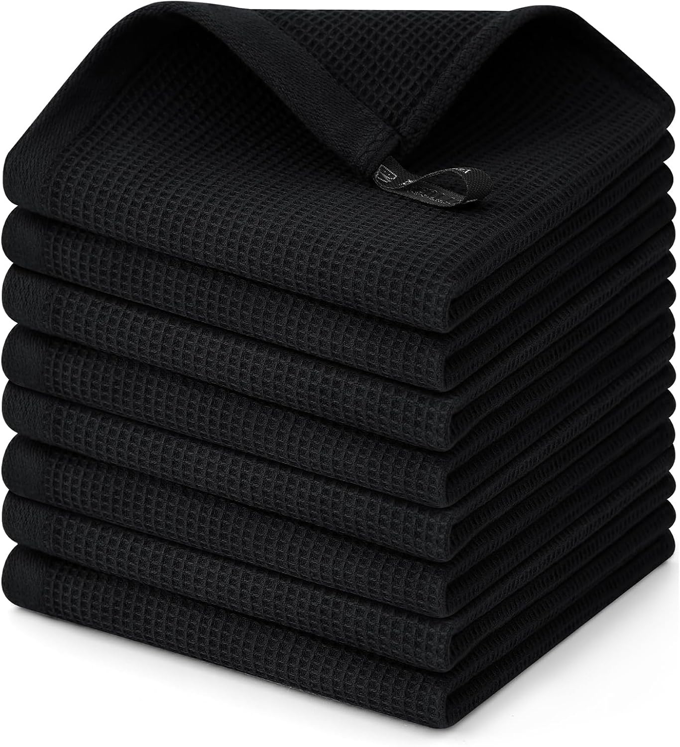 Homaxy 100% Cotton Waffle Weave Dish Cloths - 8 Pack Soft and Absorbent Dish Towels - 12 x 12