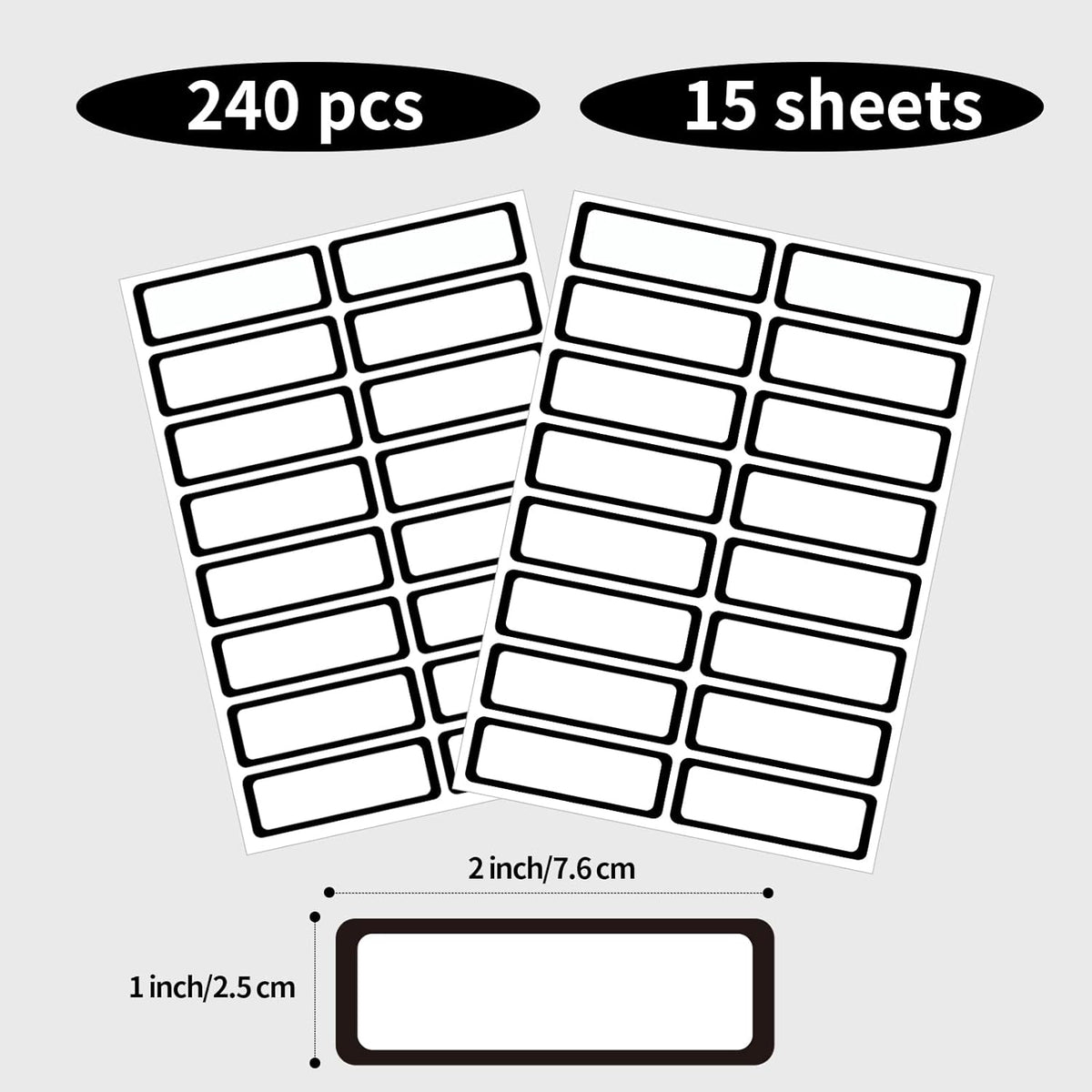 STARLIBOO Color-Coding Removable Labels, Rectangular 1 x 3"" Freezer Labels for Organizing