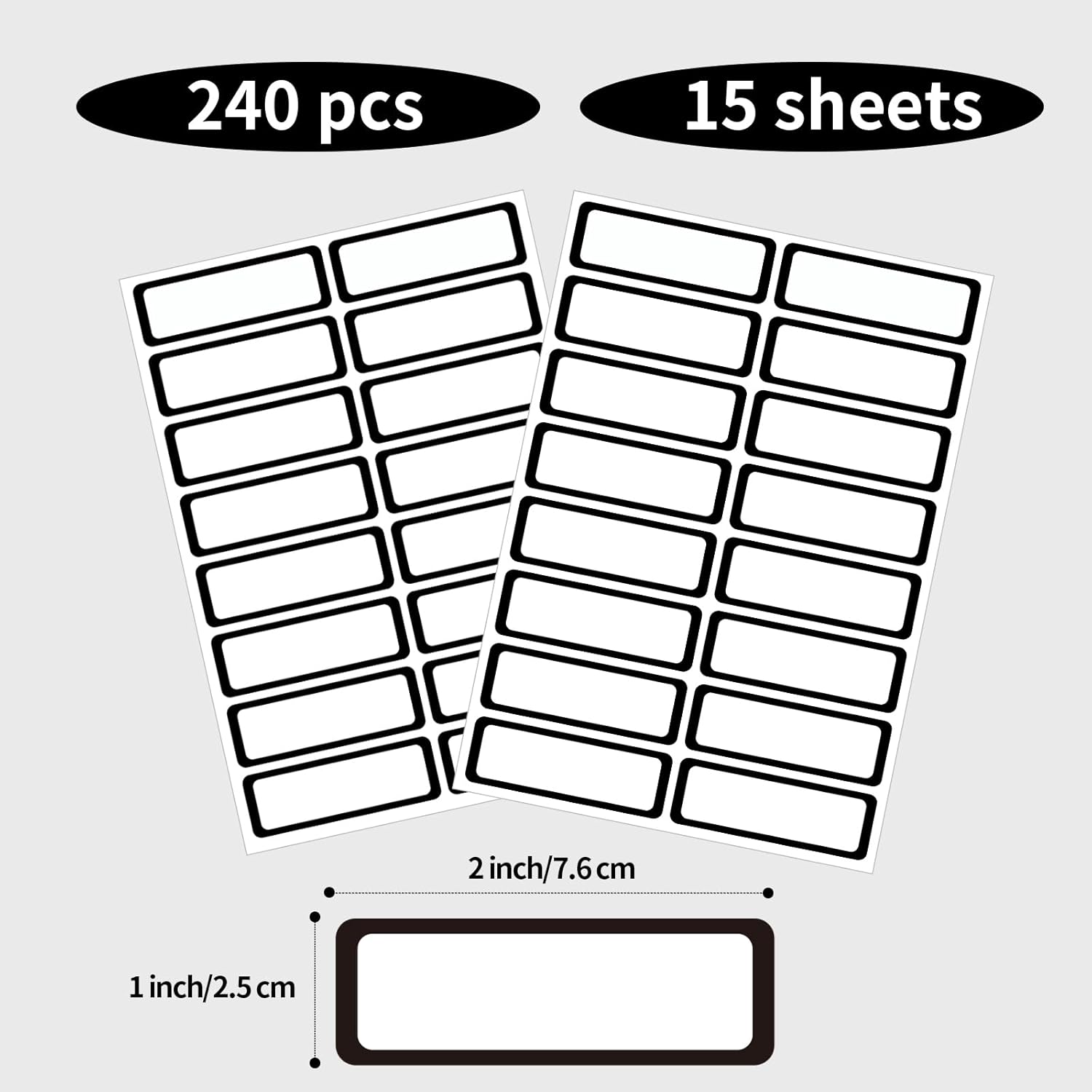 STARLIBOO Color-Coding Removable Labels, Rectangular 1 x 3"" Freezer Labels for Organizing