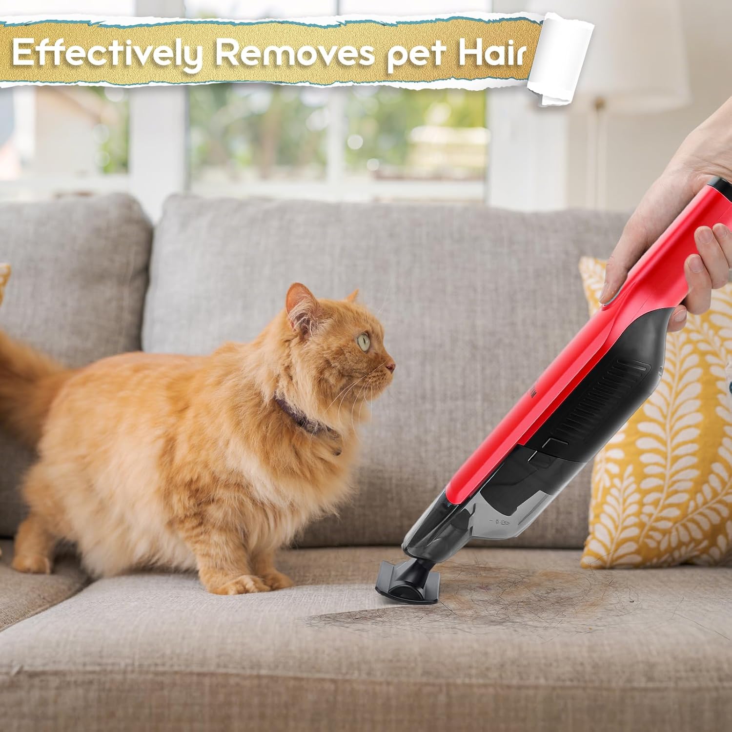 Handheld Vacuum Cordless,15KPA High Power Suction,USB Quick Charge,Car Vacuum Cleaner with Storage