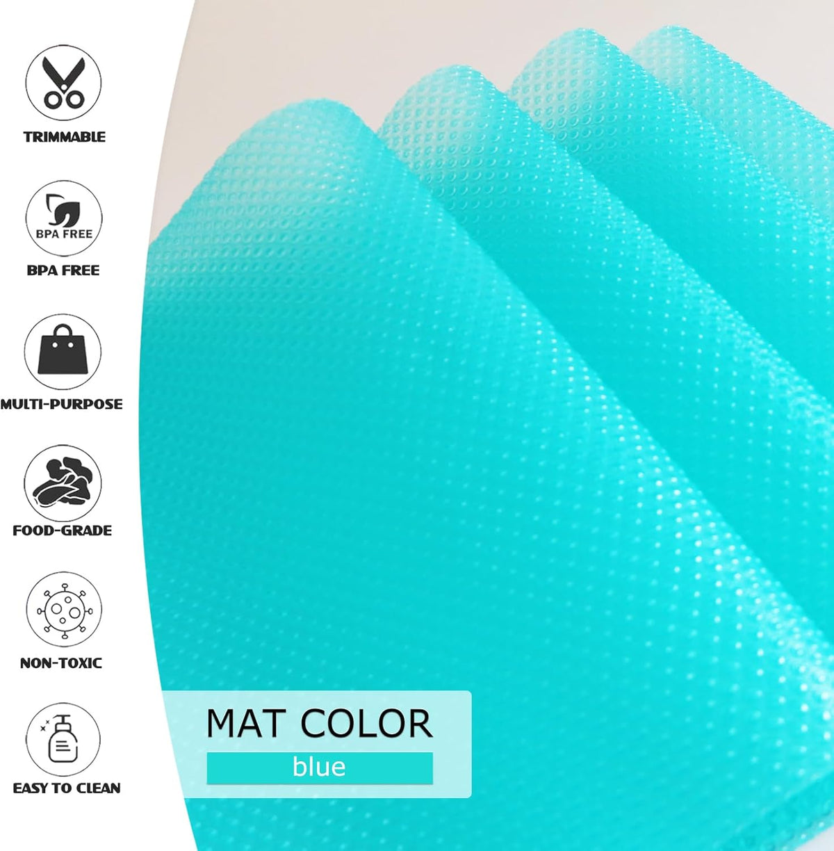 10Pcs Refrigerator Liners, Washable Fridge Liner Shelf Mats Refrigerator Pads for Cupboard Cabinet