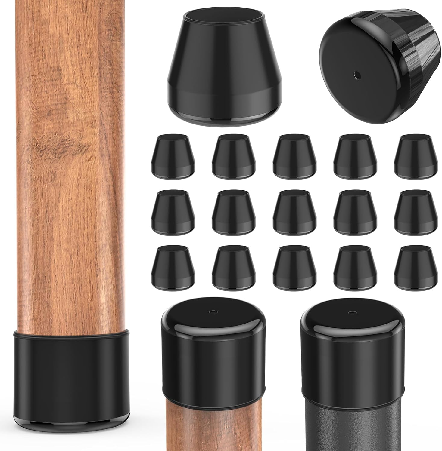 Furniture Sliders,24 PCS Chair Leg Sliders for Carpet, Furniture Movers Sliders, Carpet Chairs