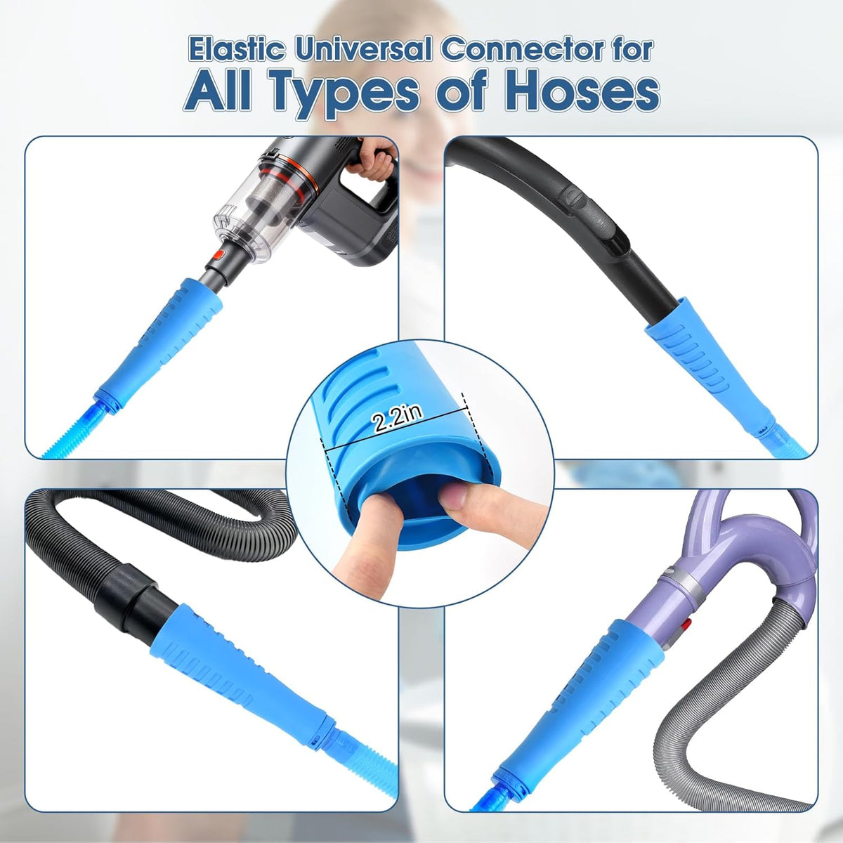 Universal Dryer Vent Cleaner Kit Compatible with All Vacuum Cleaner Include Vacuum Hose Attachment