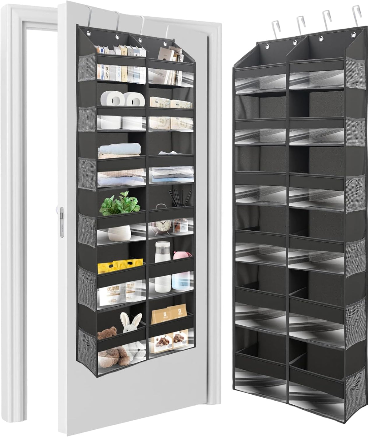 HOMELUX THEORY Heavy Duty Over the Door Organizer - Extra Wide Closet Organizers And Storage