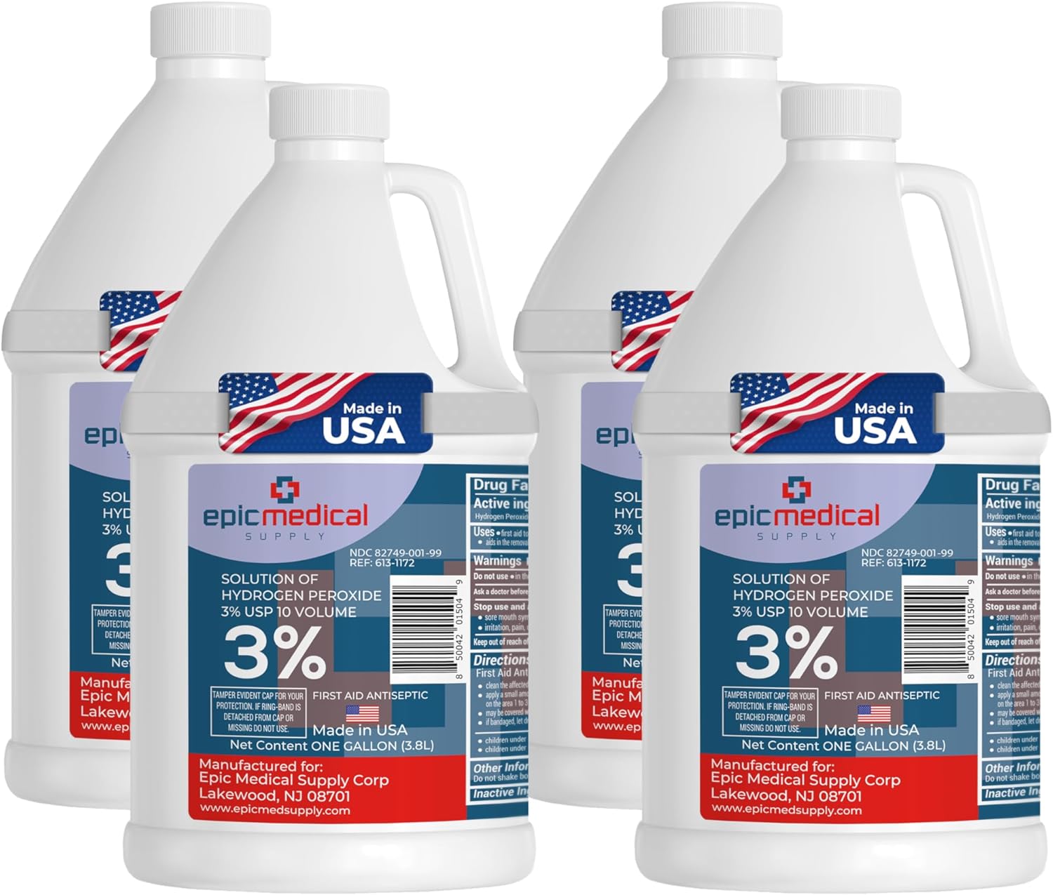 3% Hydrogen Peroxide - First Aid Antiseptic & Multipurpose Cleaner - Topical Wash for Cuts, Scrapes