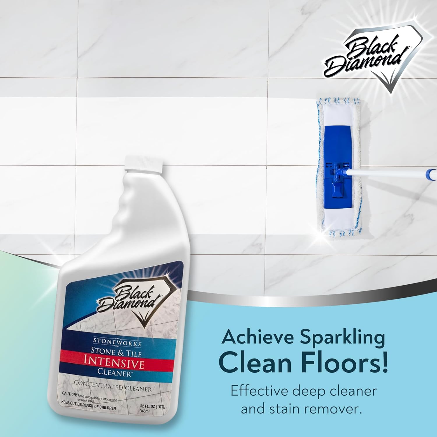 Black Diamond Stoneworks Stone & Tile Intensive Cleaner: Concentrated Deep Cleaner, Marble