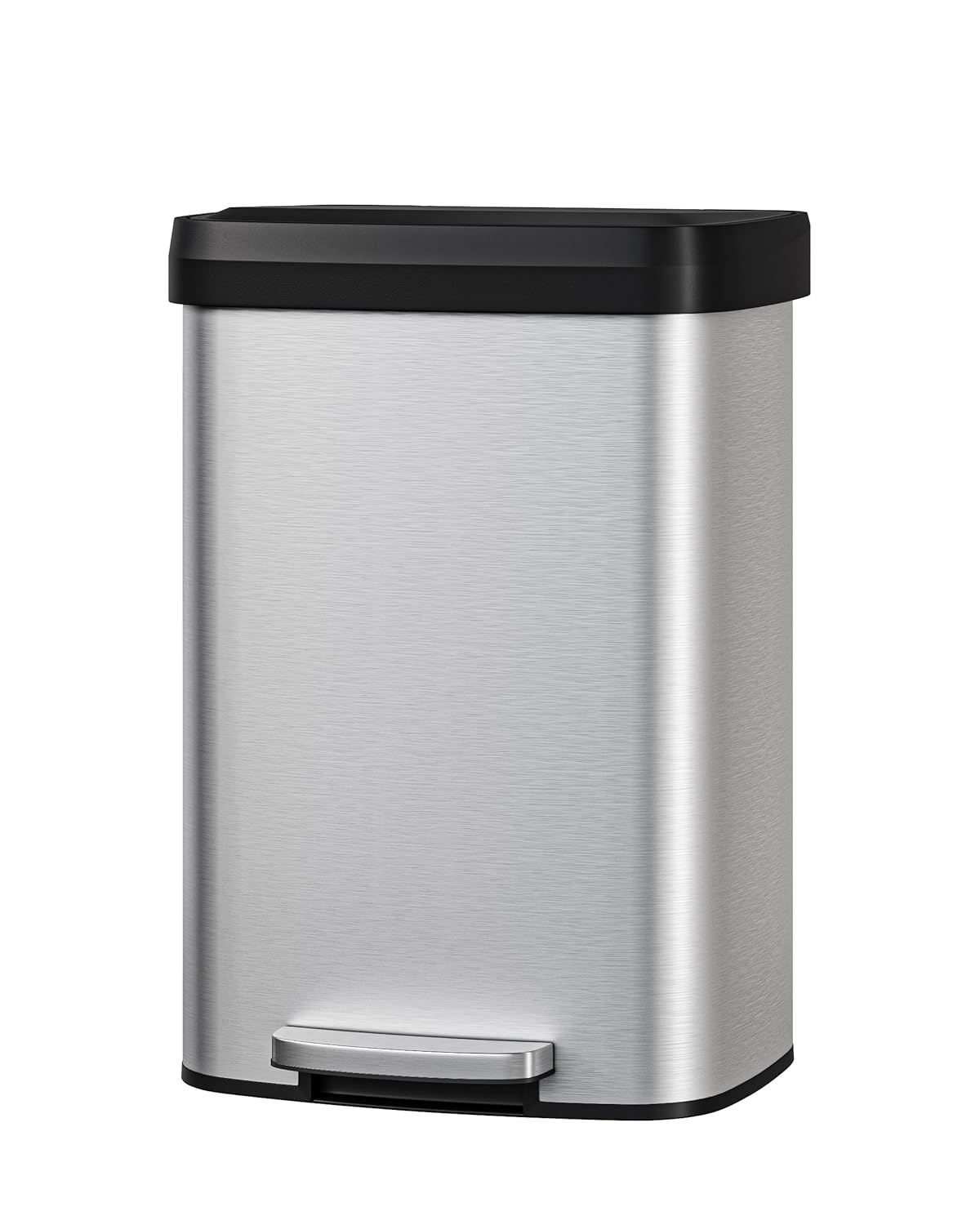 Garvee 13 Gallon / 50 L Stainless Steel Trash Can with Lid, Large Garbage Can for Kitchen