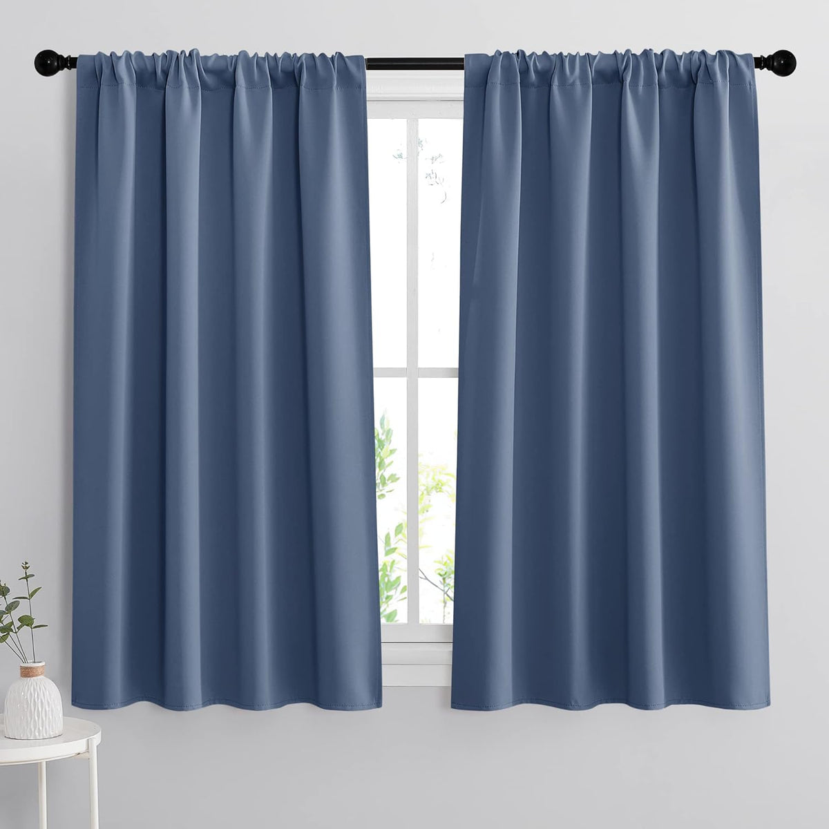 RYB HOME Short Kitchen Curtains, Room Darkening Drapes Thermal Insulated Small Window Coverings