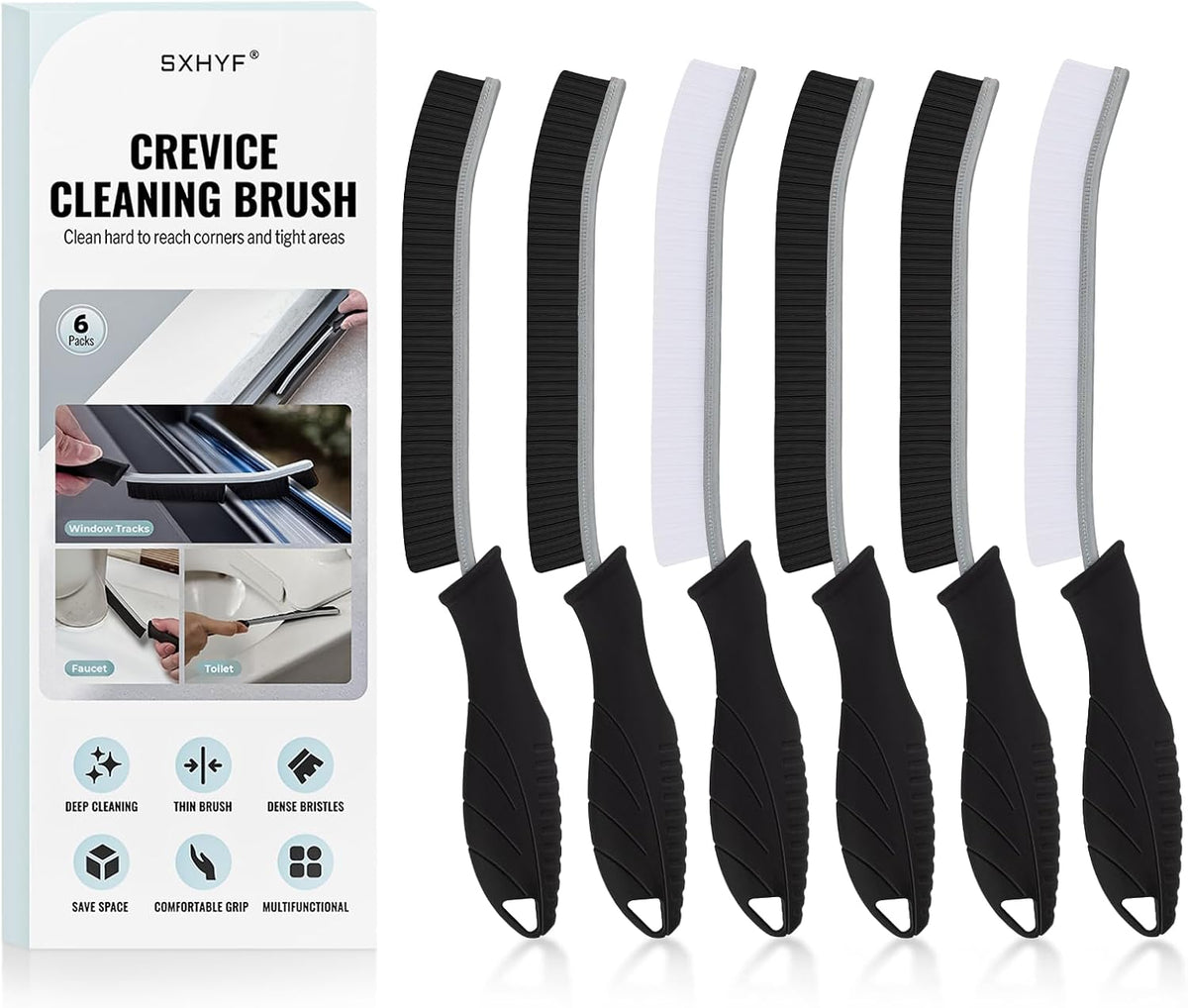 SXhyf Crevice Cleaning Brush - Grout Scrub Brush, House Cleaning Supplies, Gap Cleaning Tools, Home