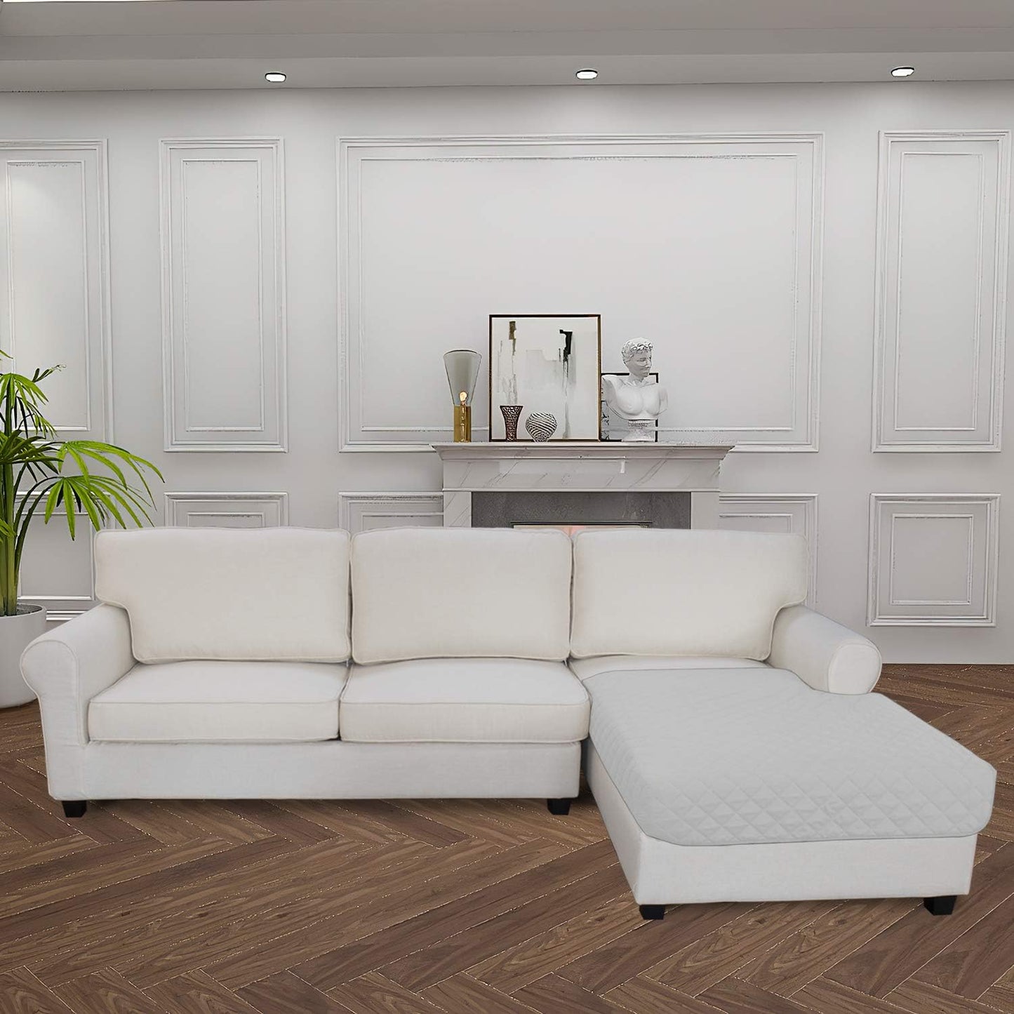 Easy-Going Sectional Couch Covers for Dogs L Shape Sofa Cover Reversible Sofa Slipcover Chaise