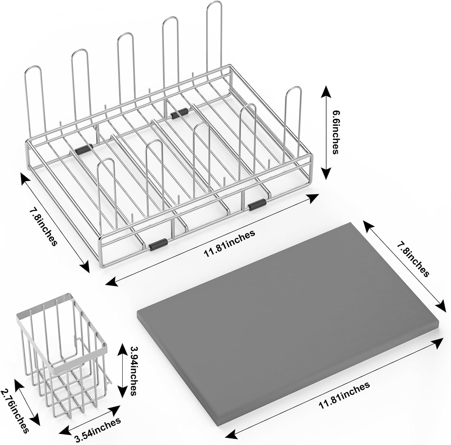 Baby Bottle Drying Rack Organizer Stainless Steel Large Countertop Glass Water Bottle Dryer Holder