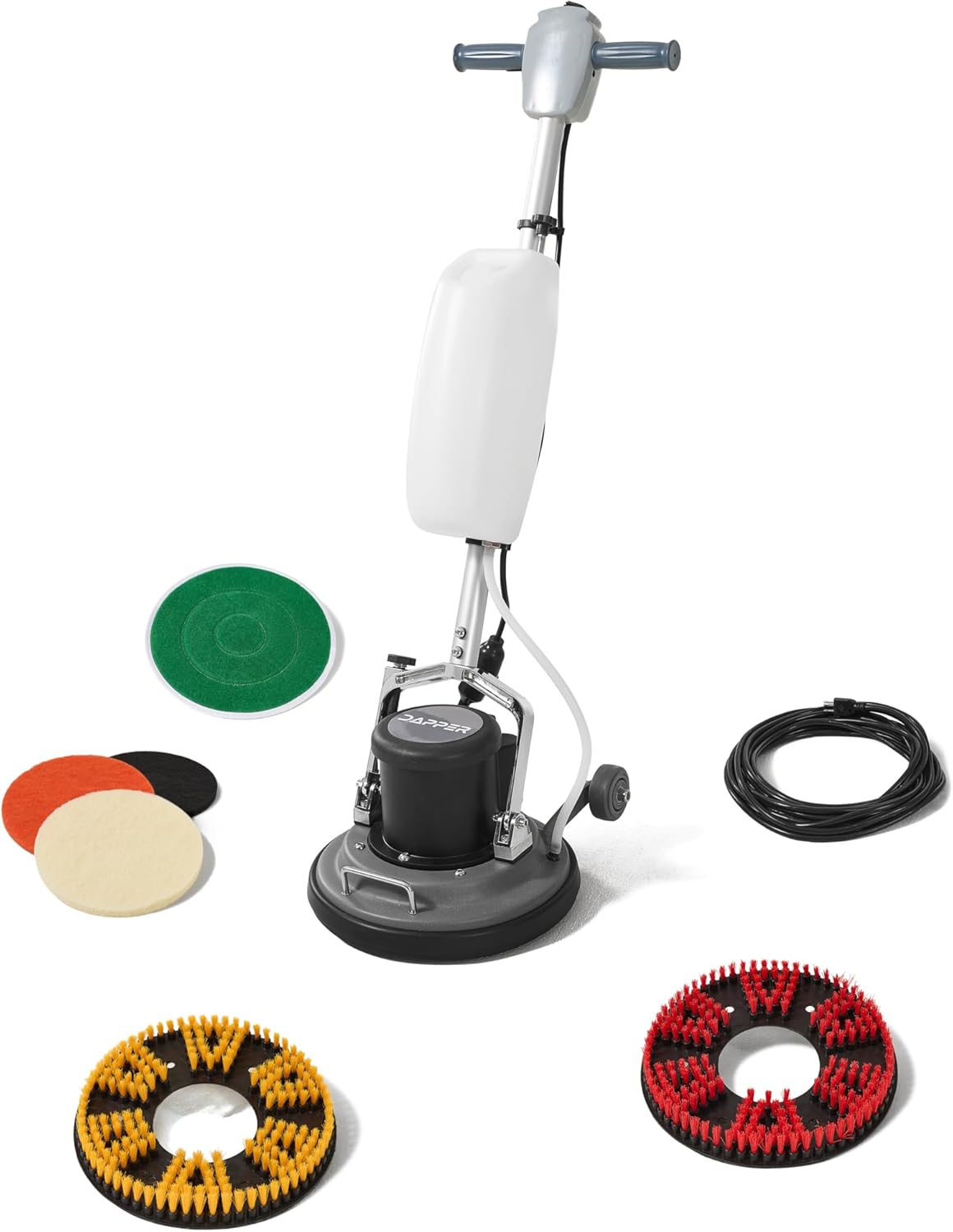 13" Heavy-duty Multi-Functional Floor Buffer Polisher Machine - Clean, Buff, Scrubb and Polish with
