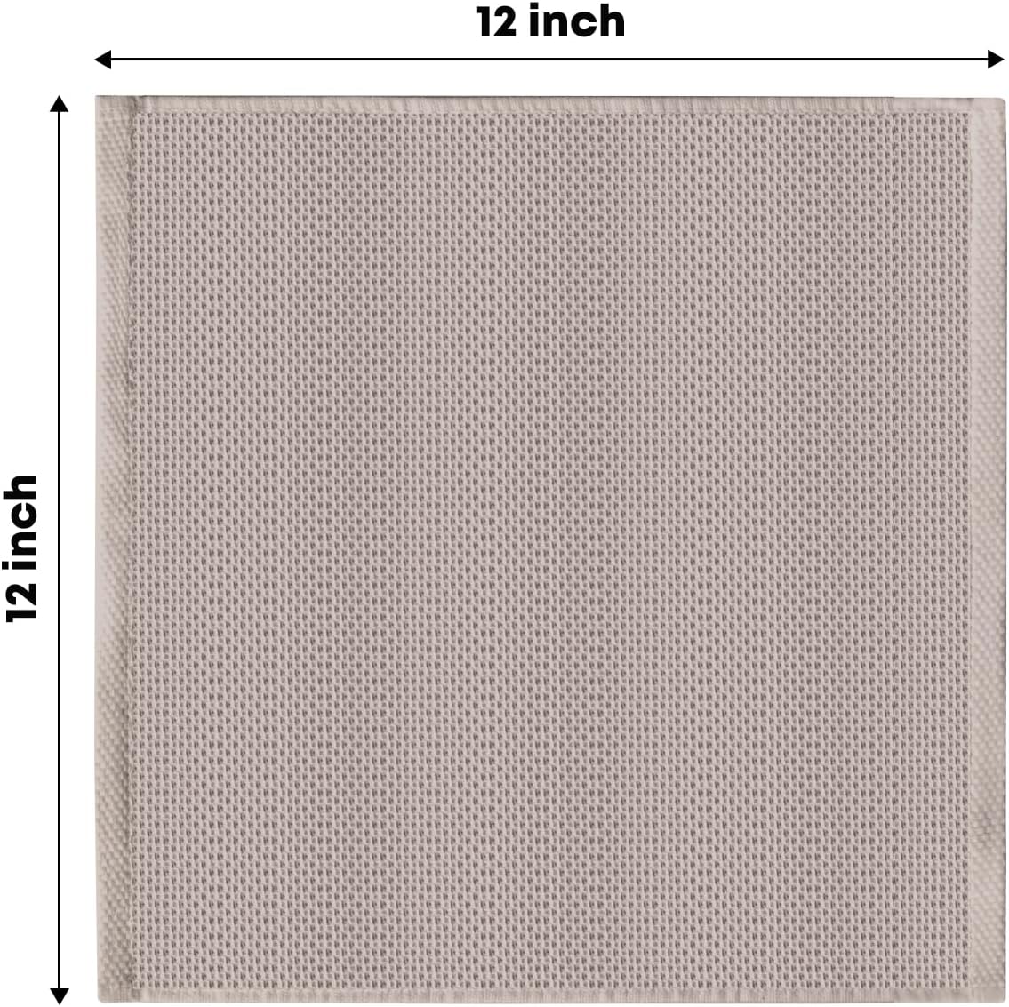 Artoid Mode 100% Cotton Brown Waffle Weave Kitchen Dish Cloths, 12x12 Inch Ultra Soft Absorbent