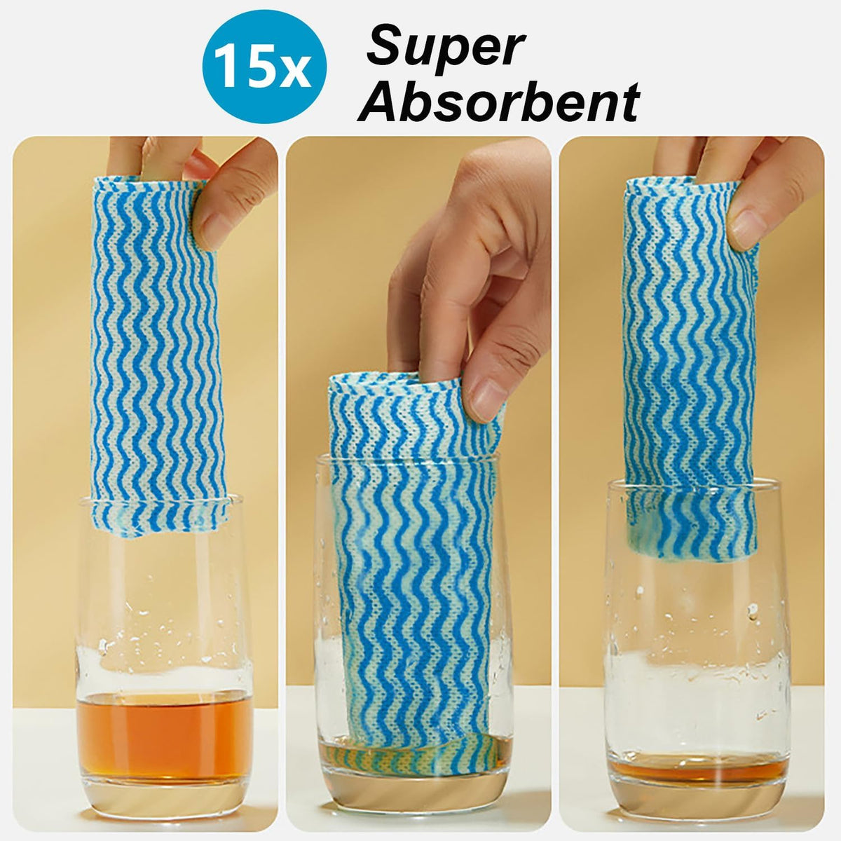 Disposable Cleaning Cloths Multi-Purpose Heavy Duty Disposable Dish Cloth Dish Rags for Kitchen