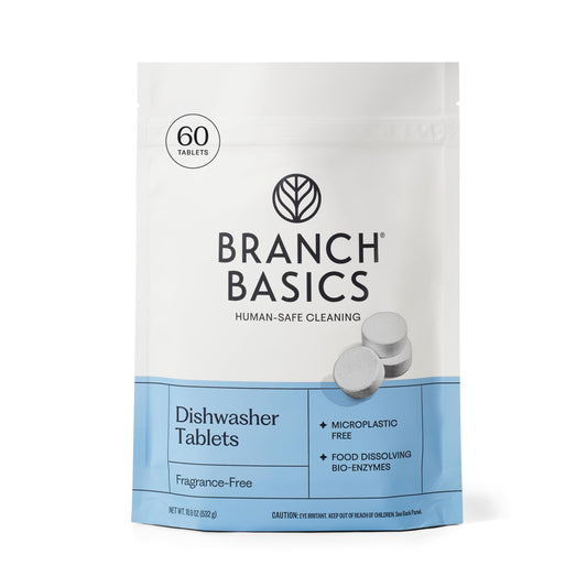 Branch Basics Dishwasher Tablets - 60 Ct | Plastic-Free Dishwasher Pods