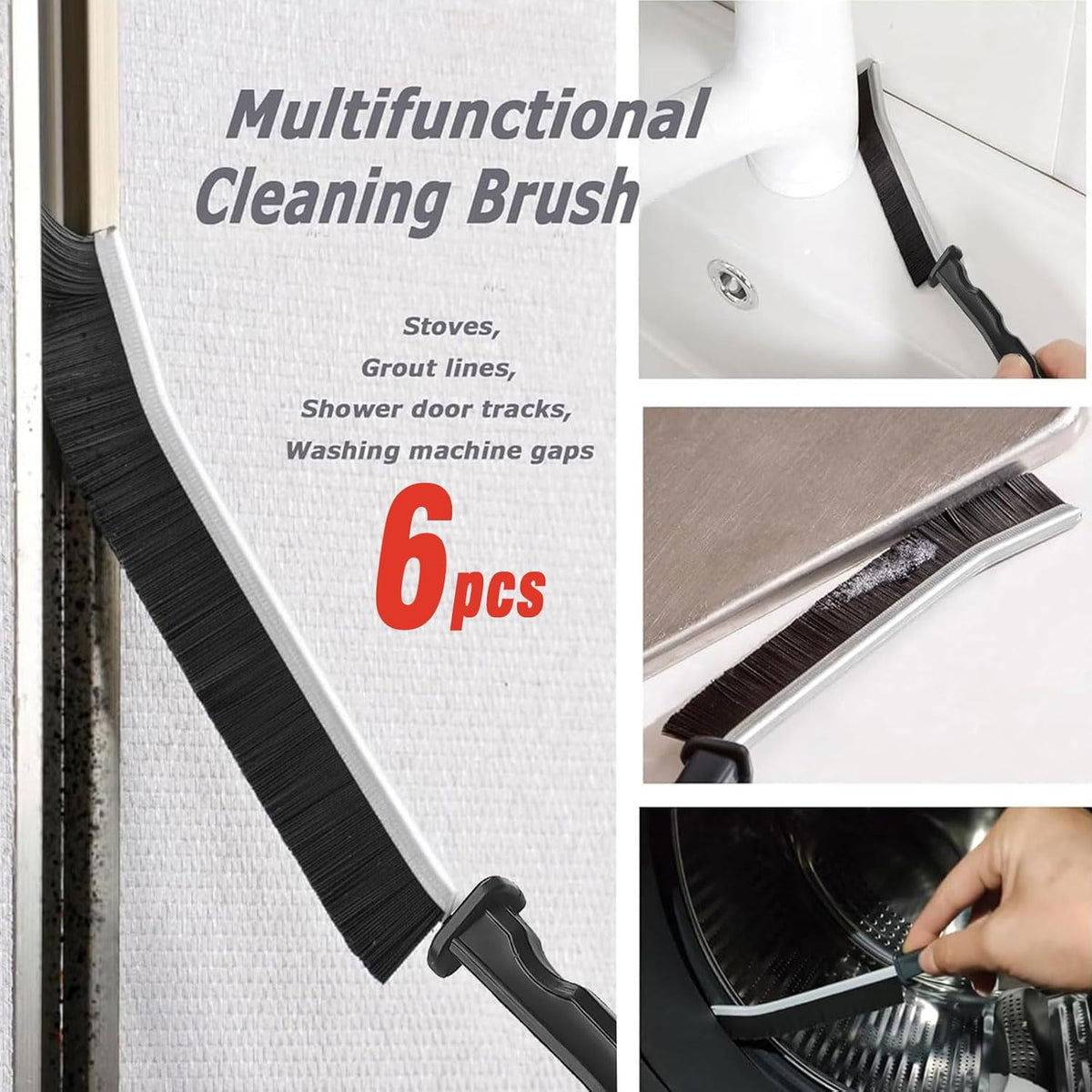 Crevice Cleaning Brush,Multifunctional Cleaning Brush Tool, Bathroom Gap Brush, Small Cleaning