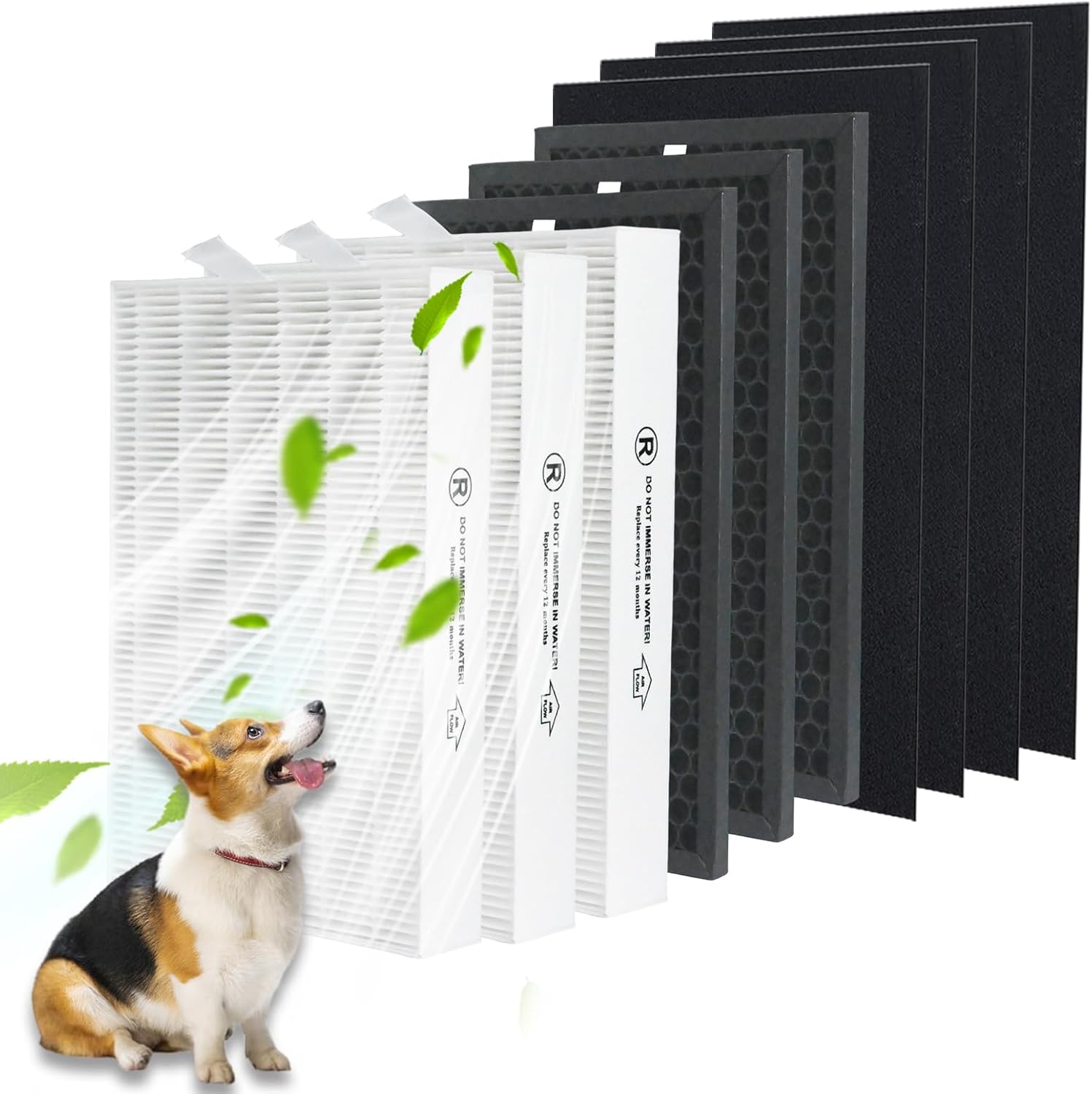 True HEPA Replacement Filter Kit Compatible with Honeywell HPA5300B, HPA5350 & PowerPlus HPA3300