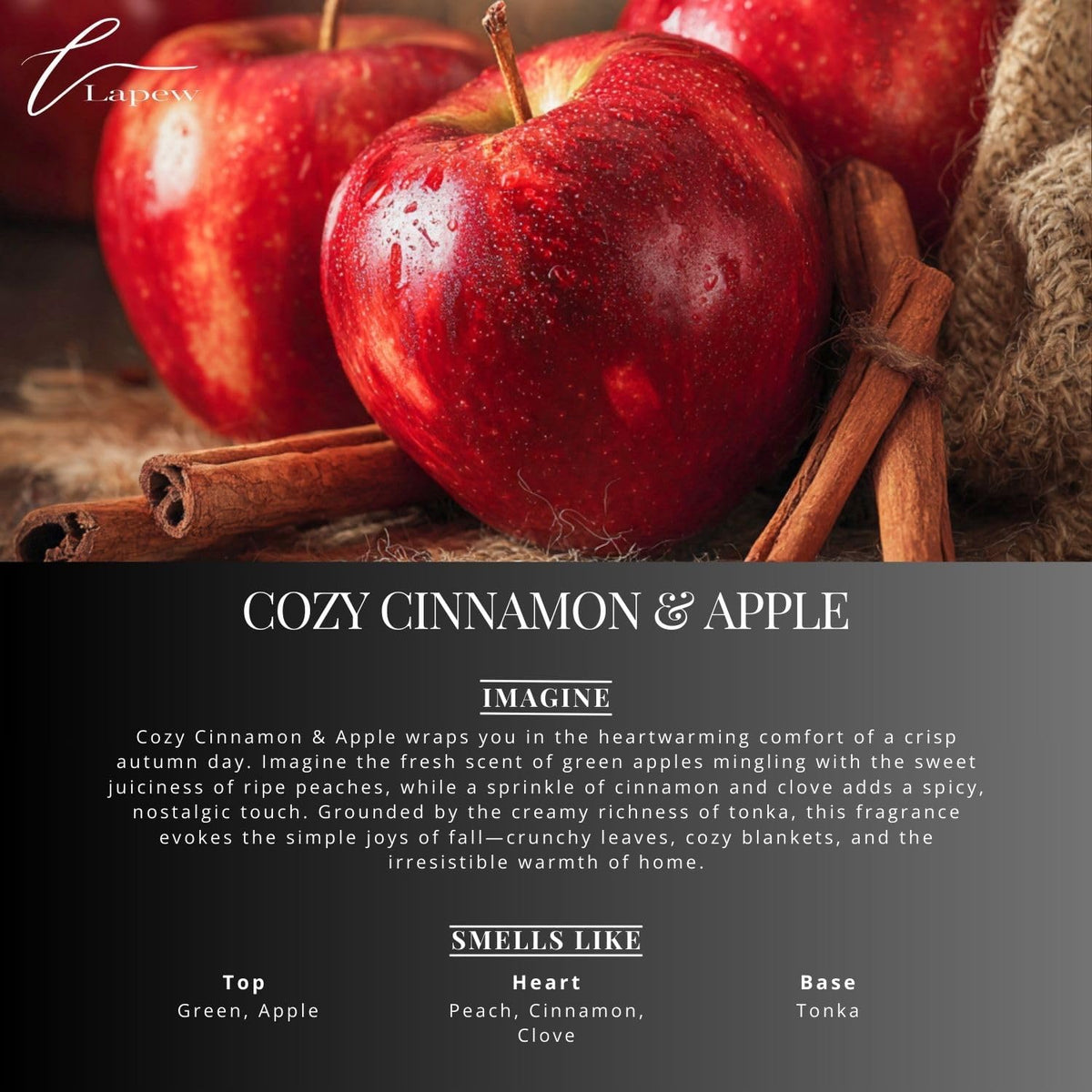 Cozy Cinnamon & Apple Carpet Freshener Powder Refill 36 oz | Powerful Odor Eliminator for Home |