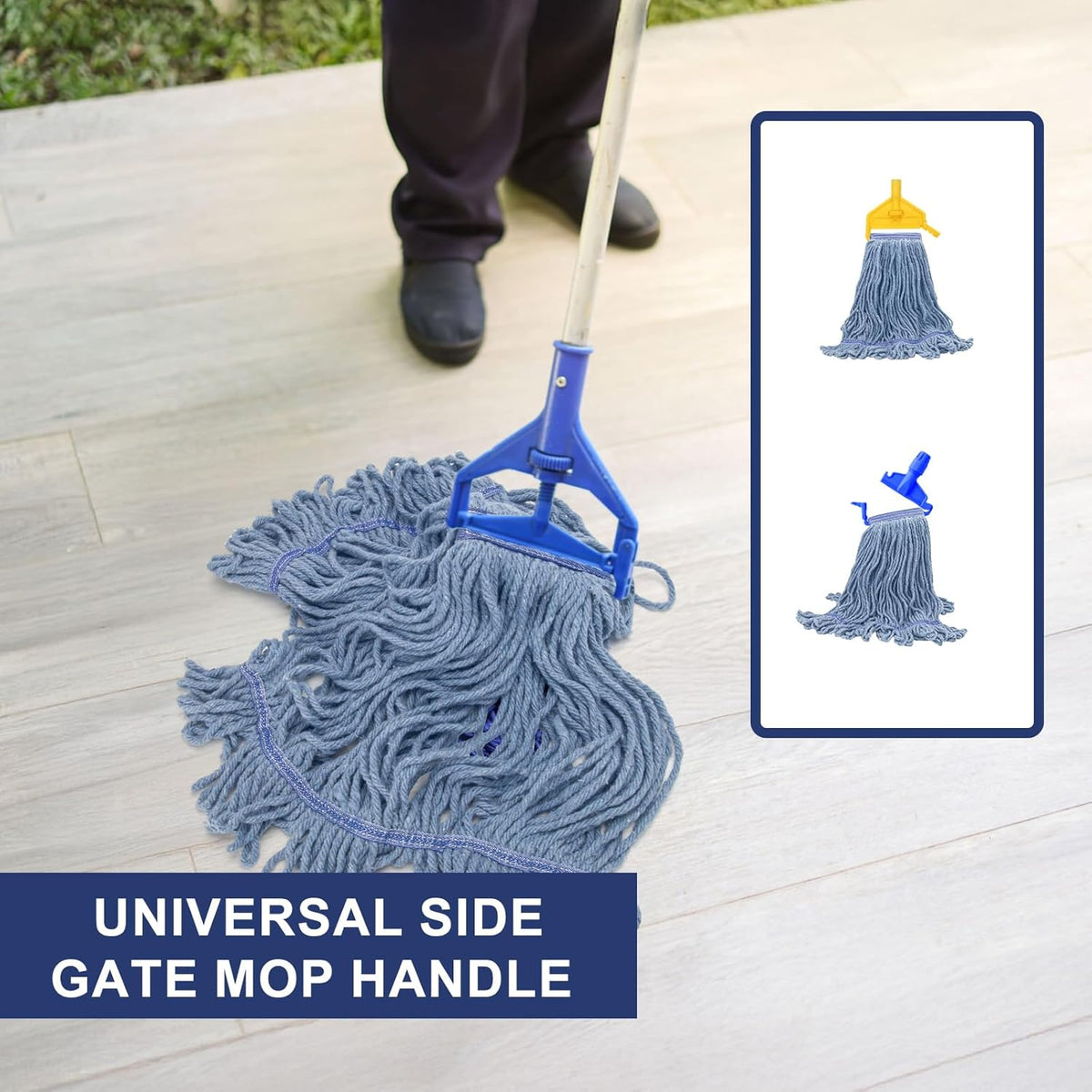 KeFanta 6 Pack Heavy Duty Commercial Mop Head Replacement,Wet Industrial Cotton Looped End String