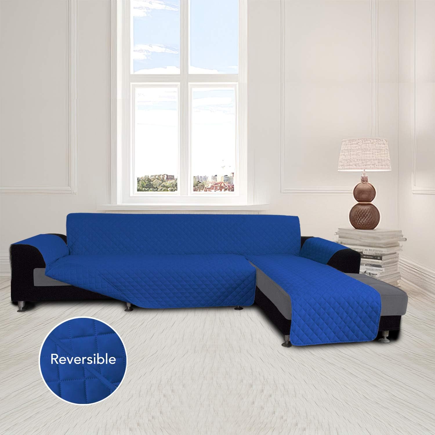 Easy-Going Sofa Slipcover L Shape Sofa Cover Sectional Couch Cover Furniture Protector Mat for Pets