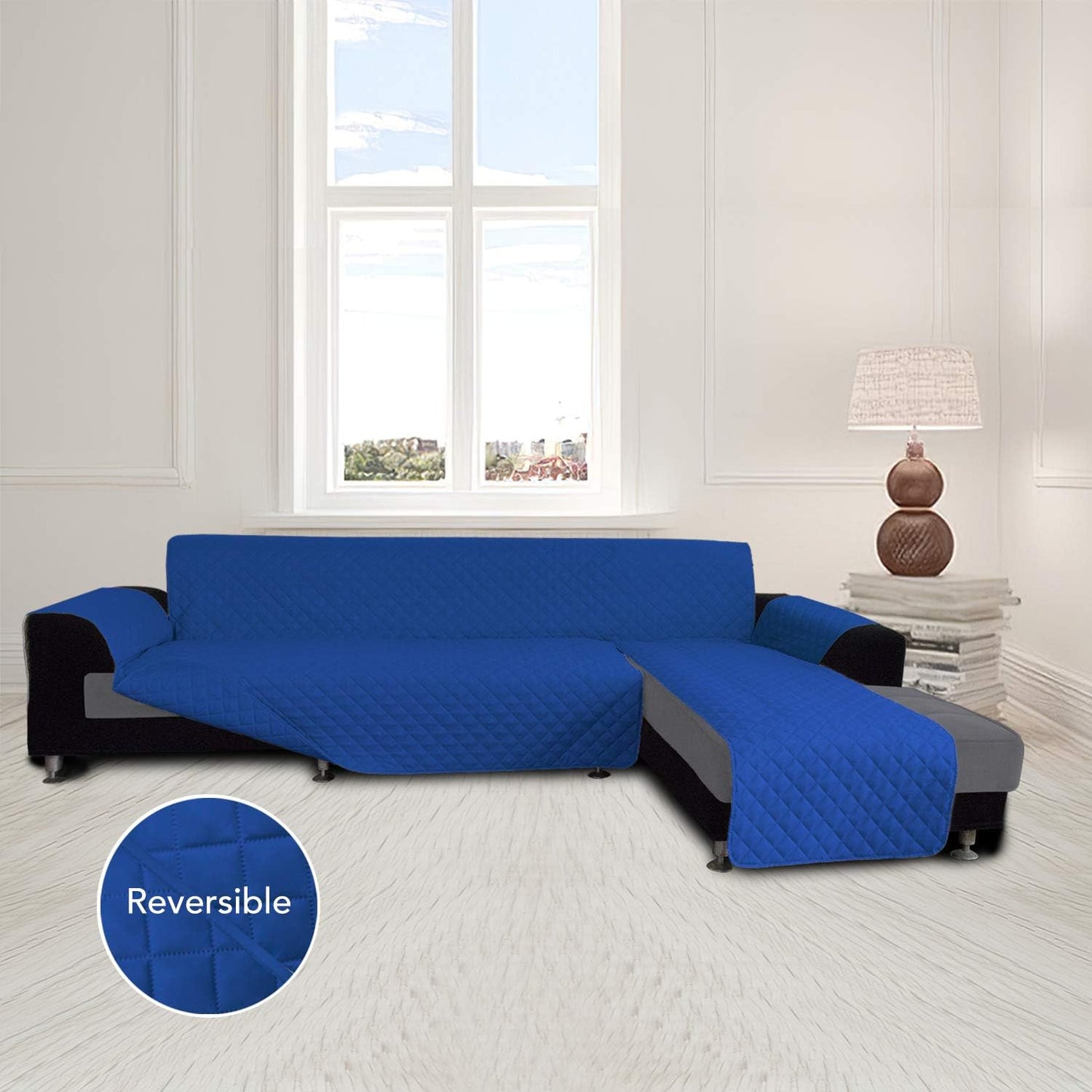 Easy-Going Sofa Slipcover L Shape Sofa Cover Sectional Couch Cover Furniture Protector Mat for Pets