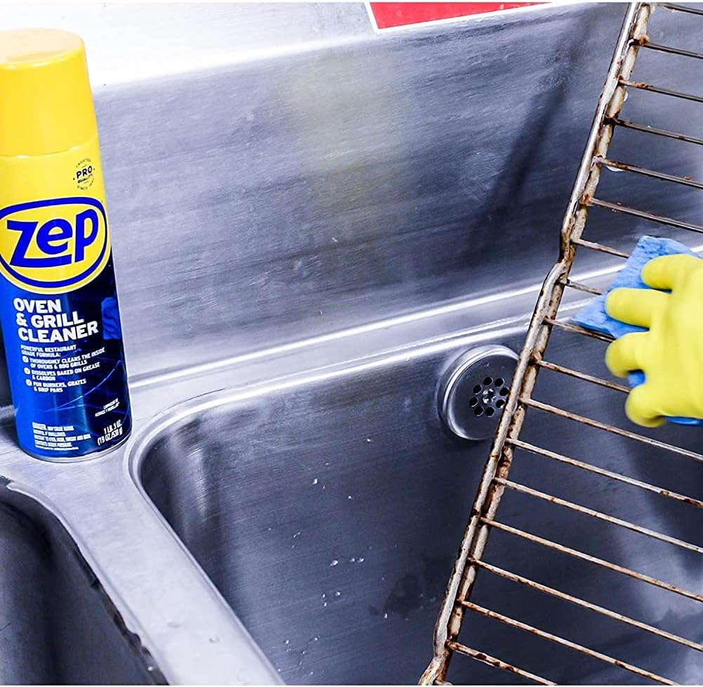 Zep Heavy-Duty Oven and Grill Cleaner - 19 oz (Case of 2) ZUOVGR19 - Dissolves Grease on Contact