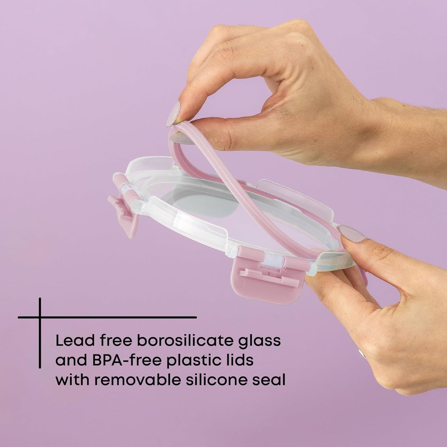 JoyJolt 24pc Borosilicate Glass Storage Containers with Lids | 12 Airtight/Freezer Safe Food
