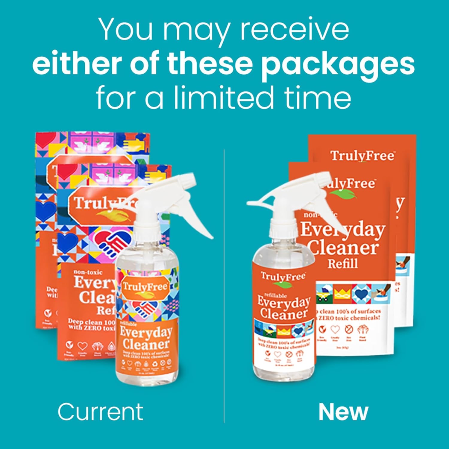 Truly Free Everyday Cleaner - Multipurpose Cleaner Spray, Kitchen Counter Cleaner, Natural Cleaning