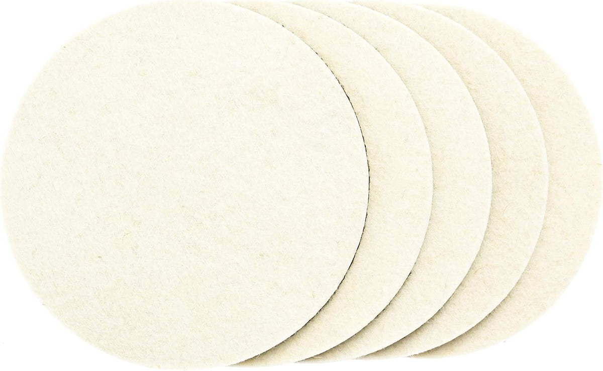Glass Polishing Pad Discs for Use with Cerium Oxide 5 Pack | 3", 5" and 6" | Remove Scratches and
