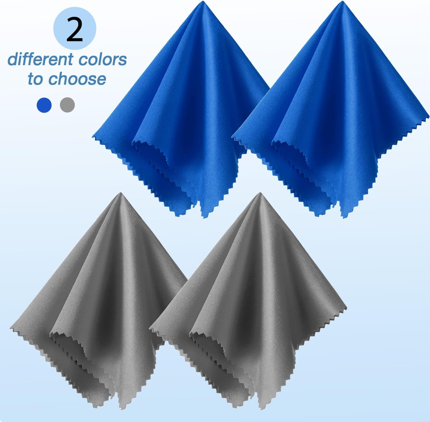 Frienda 12 Pack Large Microfiber Glass Cleaning Cloths 12 x 12 Inch Oversized Sunglasses Cleaning
