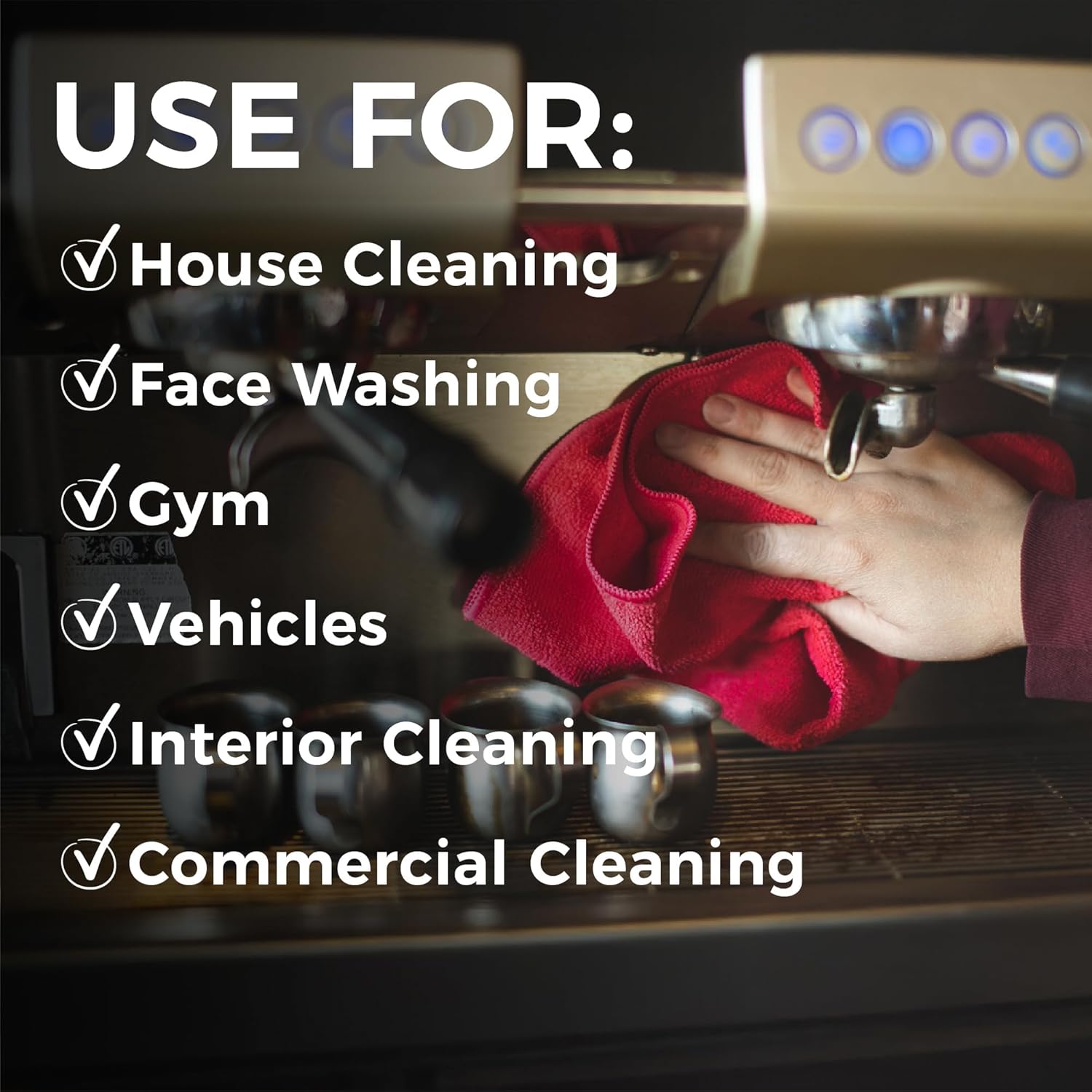 The Rag Company - All-Purpose Microfiber Terry Cleaning Towels - Commercial Grade, Highly