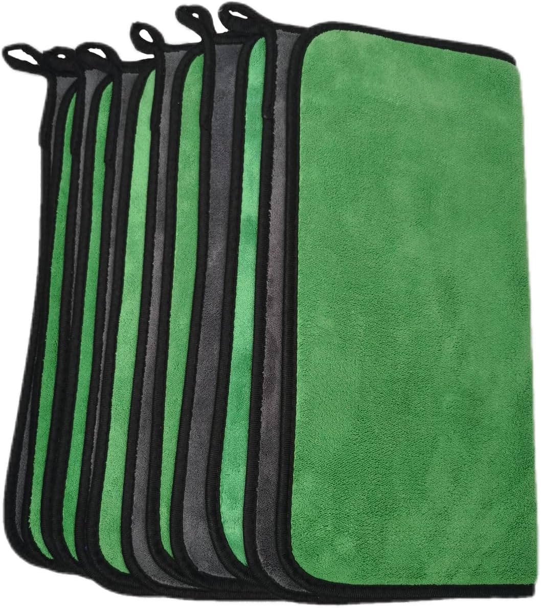 SOFTBATFY Ultrasoft, Large, Thick and Quick Drying Car Microfiber Cleaning Towel 800GSM Polishing