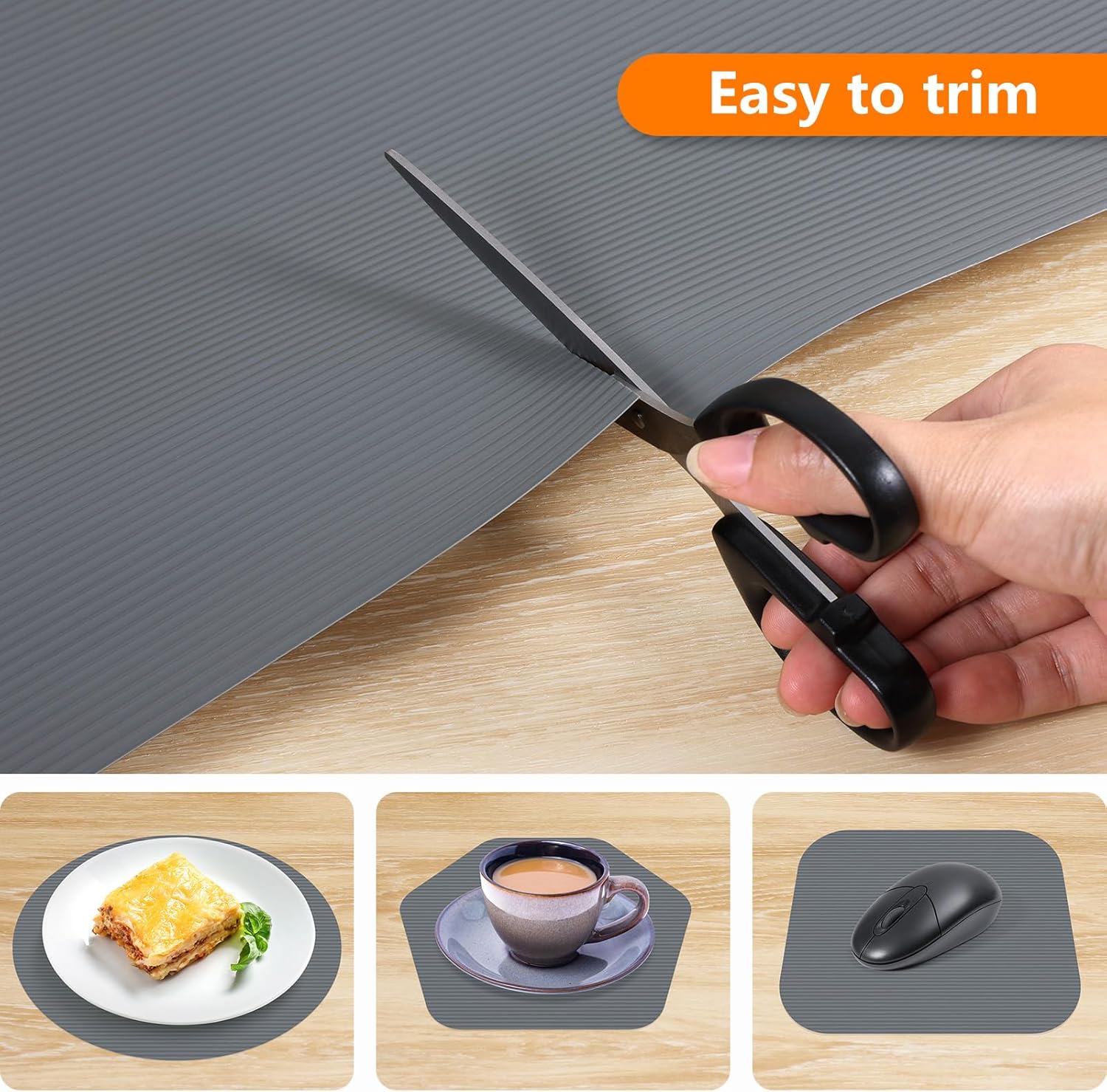 Shelf Liners for Kitchen Cabinets Drawer Liner Non Adhesive Cupboard Mat EVA Material Waterproof