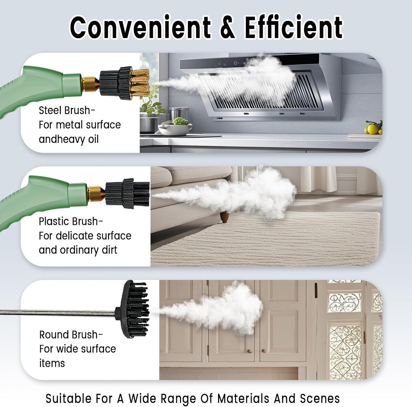 2500W Handheld Steam Cleaner,Portable Car Steamer For Auto Detailing,High-Temperature and Pressure