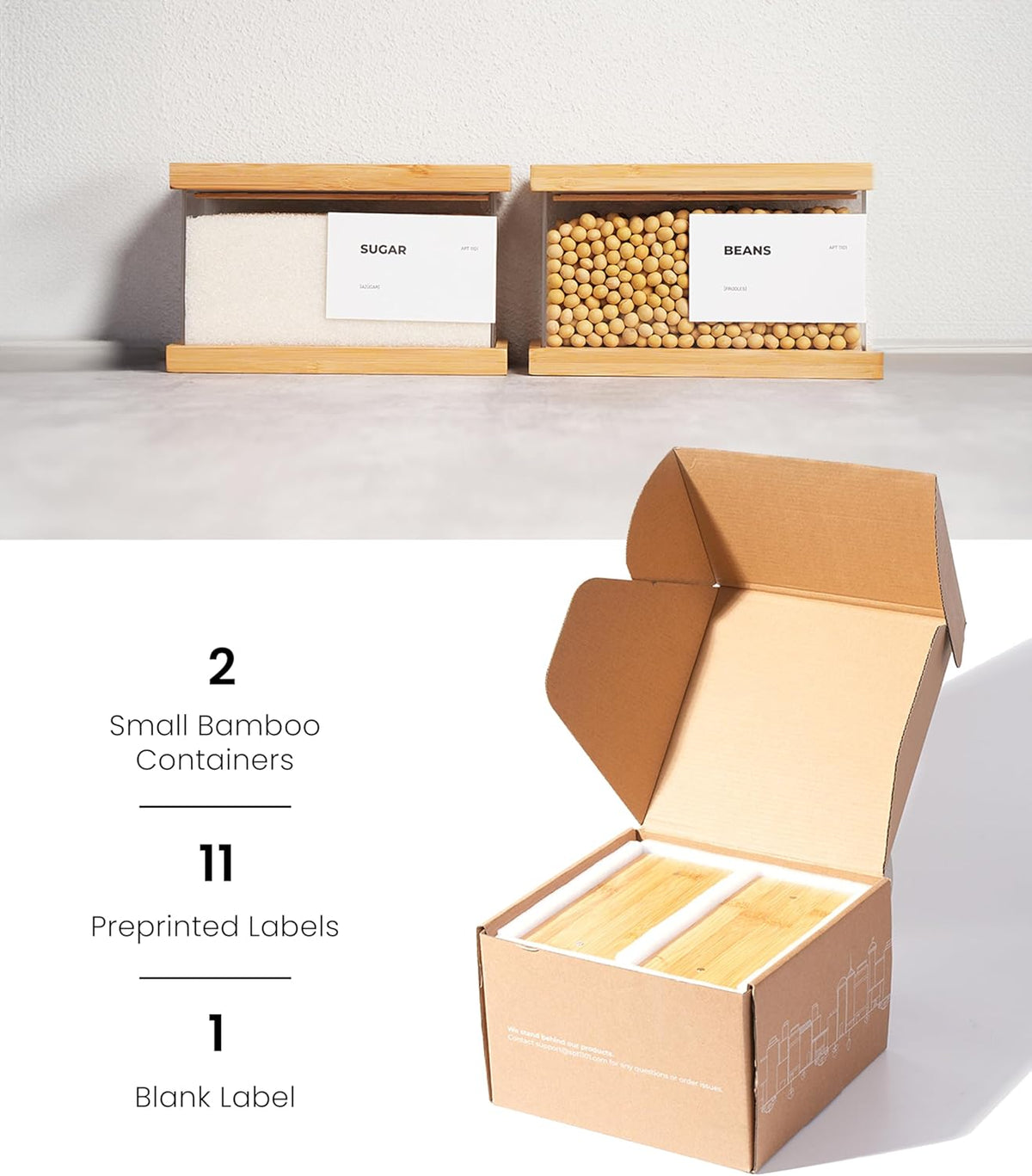 Bamboo Food Dispenser | Kitchen Organizers and Storage | Airtight Pantry Organizers and Storage