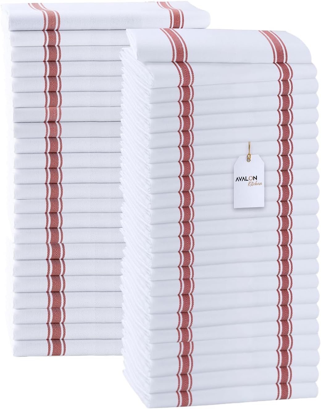 Dish Towels Set (Value Pack of 45) Size 15x25 Inch, 100% Cotton Soft & Absorbent Linen Kitchen