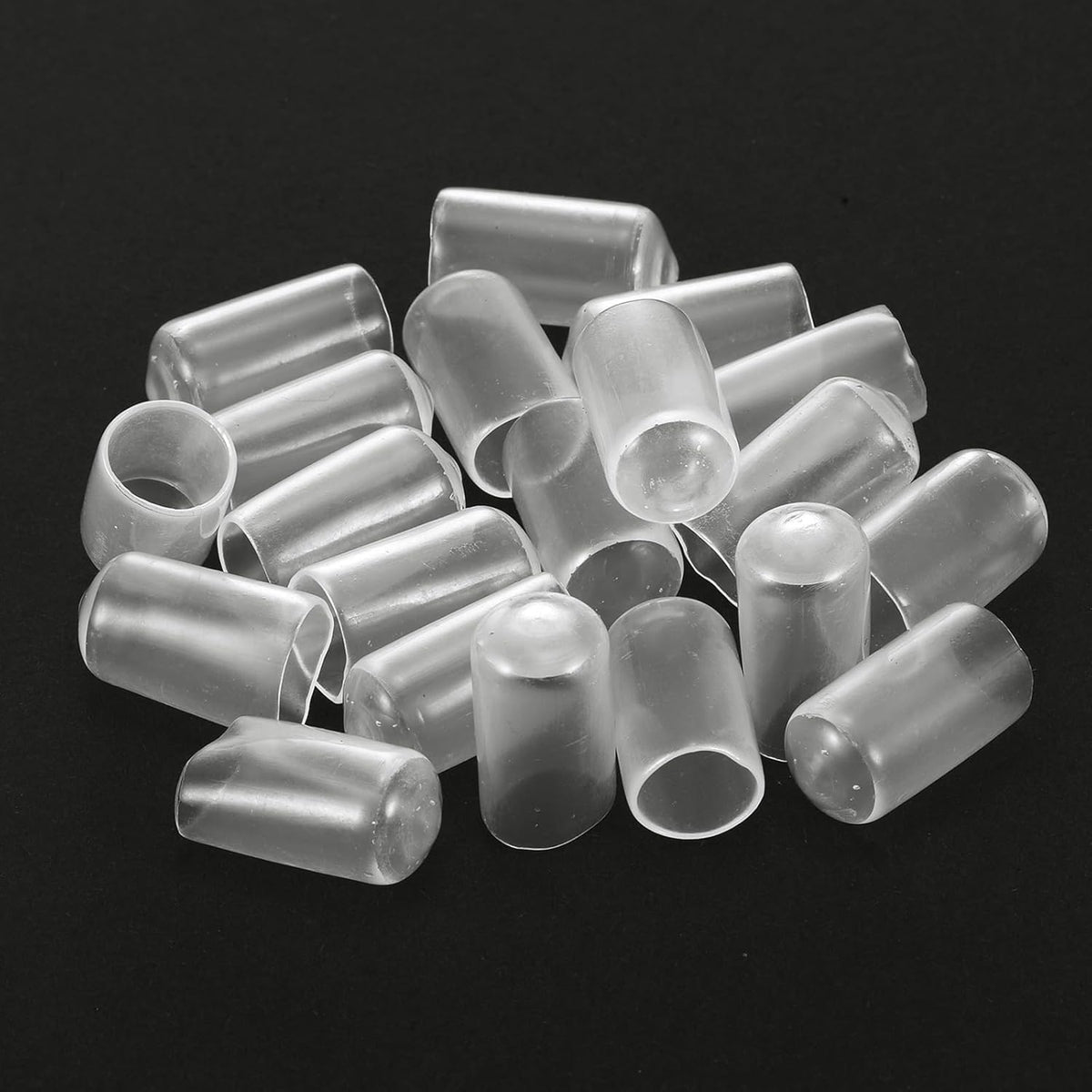 uxcell 20pcs Rubber End Caps Protective Caps 11mm ID Vinyl PVC Round Tube Bolt Cap Cover Screw