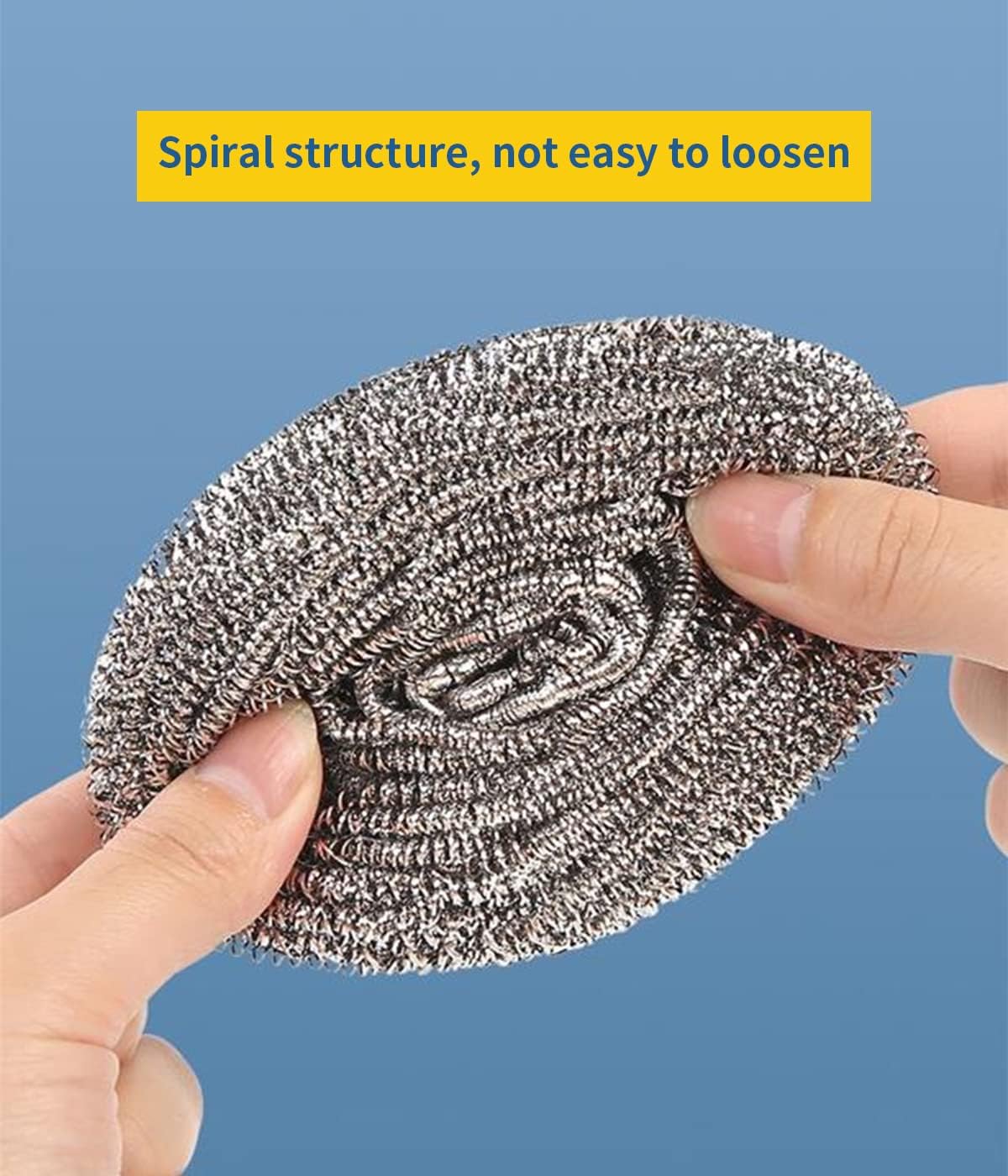 12Pcs Steel Wool Scrubber - Steel Wool for Cleaning Dish Pots Pans Grills Stainless Steel Scrubber