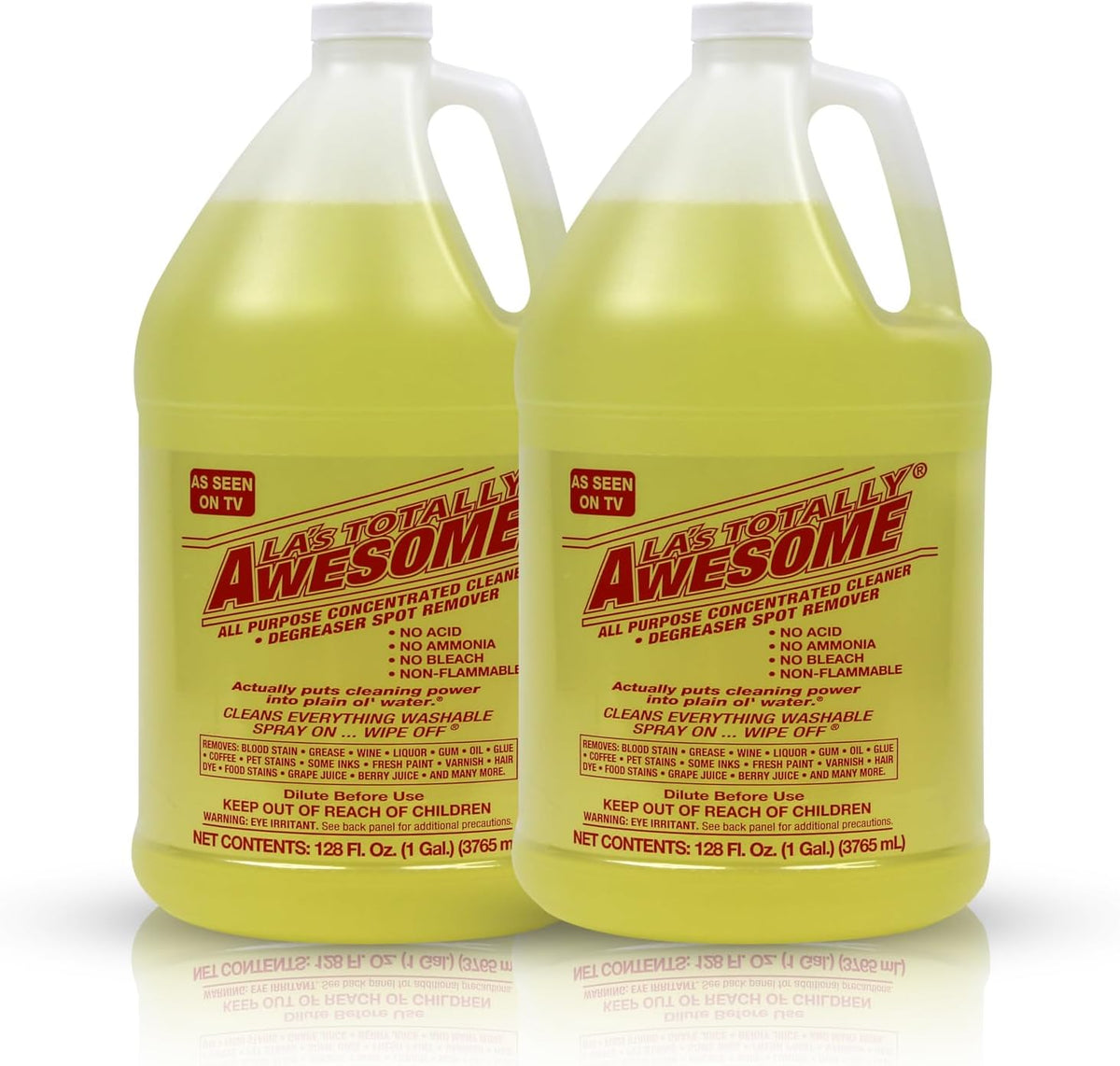 La's Totally Awesome All Purpose Cleaner Refill – 128oz (Pack of 2) Concentrated Multipurpose
