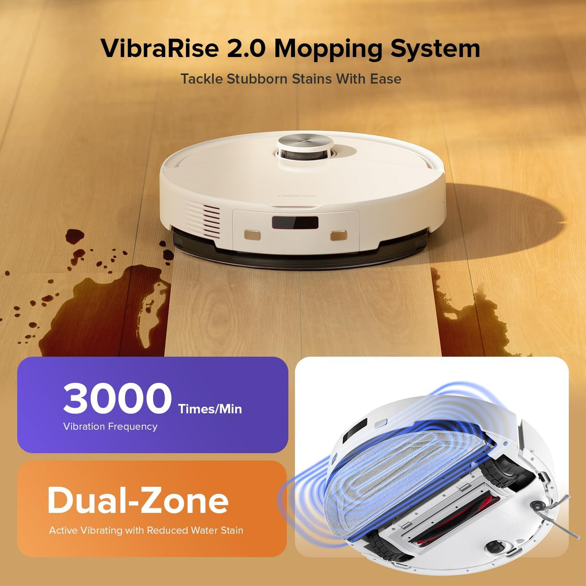 roborock Q10 S5 Robot Vacuum and Mop Cleaner, 10000Pa HyperForce Suction, Dual Anti-Tangle System