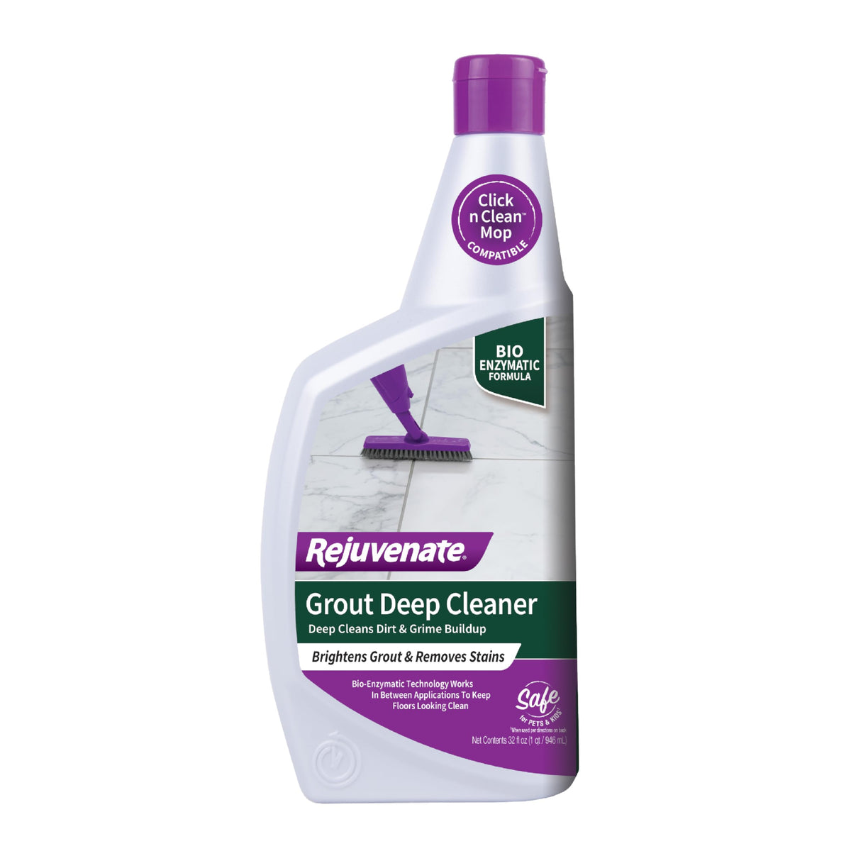 Rejuvenate Grout Deep Cleaner Cleaning Formula Instantly Removes Years of Dirt Build-Up to Restore