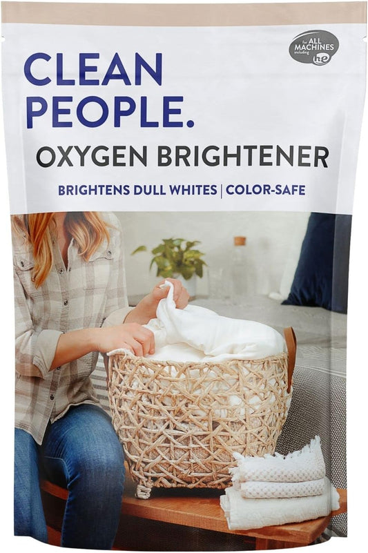 The Clean People Oxygen Brightener Stain Remover | Bleach Alternative, Simple Ingredients