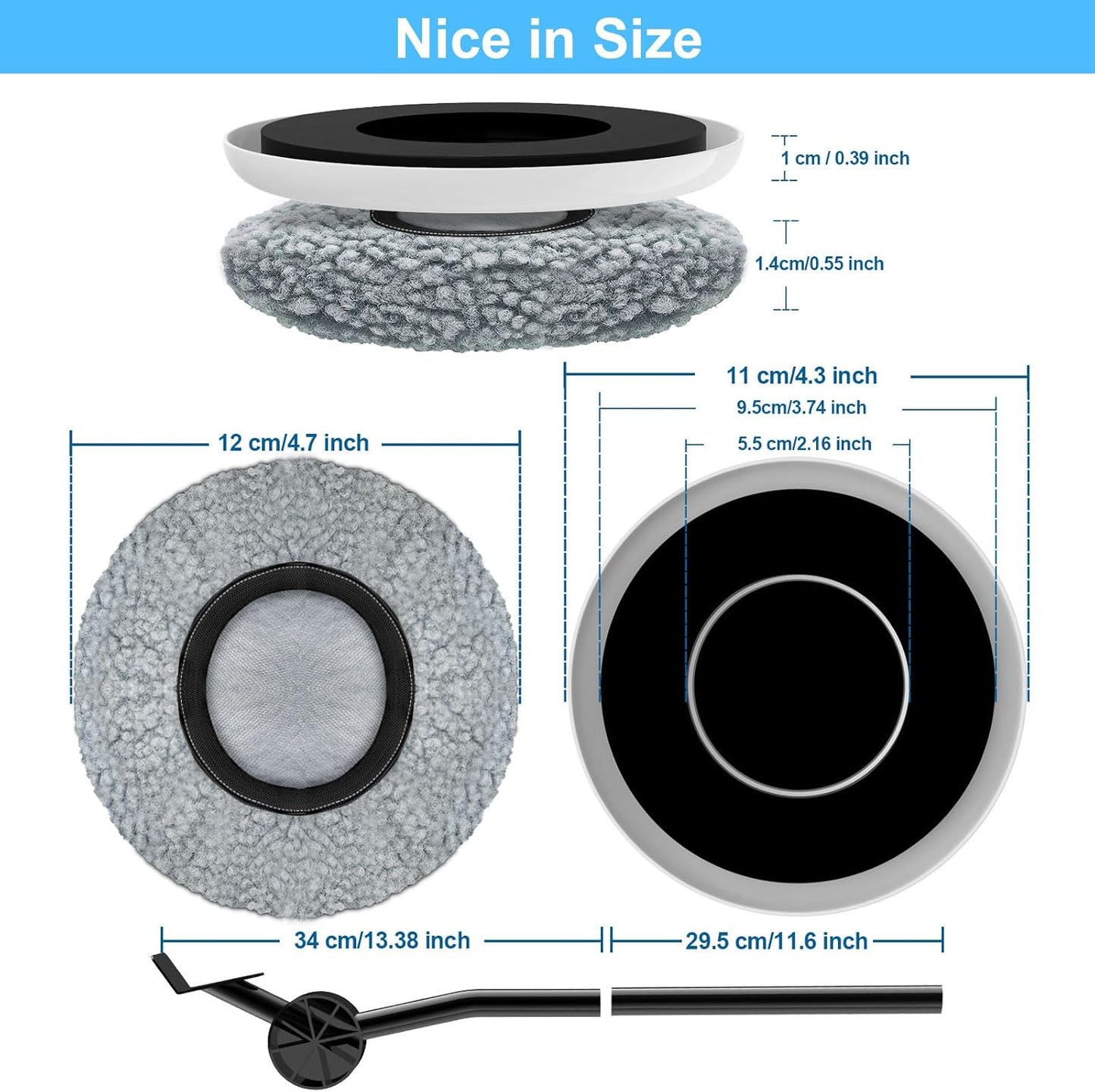 New Upgrade Furniture Sliders, Multi-Surface 3-in-1 Furniture Movers Sliders, Round Moving Pads