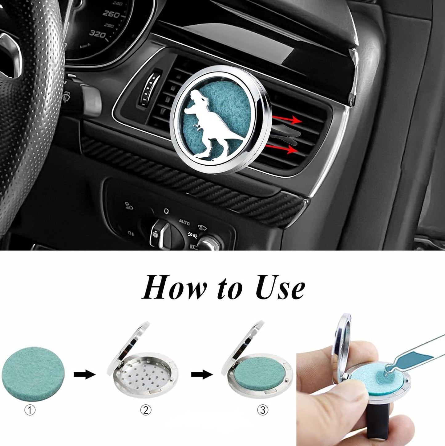 30mm Car Essential Oil Diffuser Vent Clips Air Freshener Vent Clip Aromatherapy Car Accessories 10